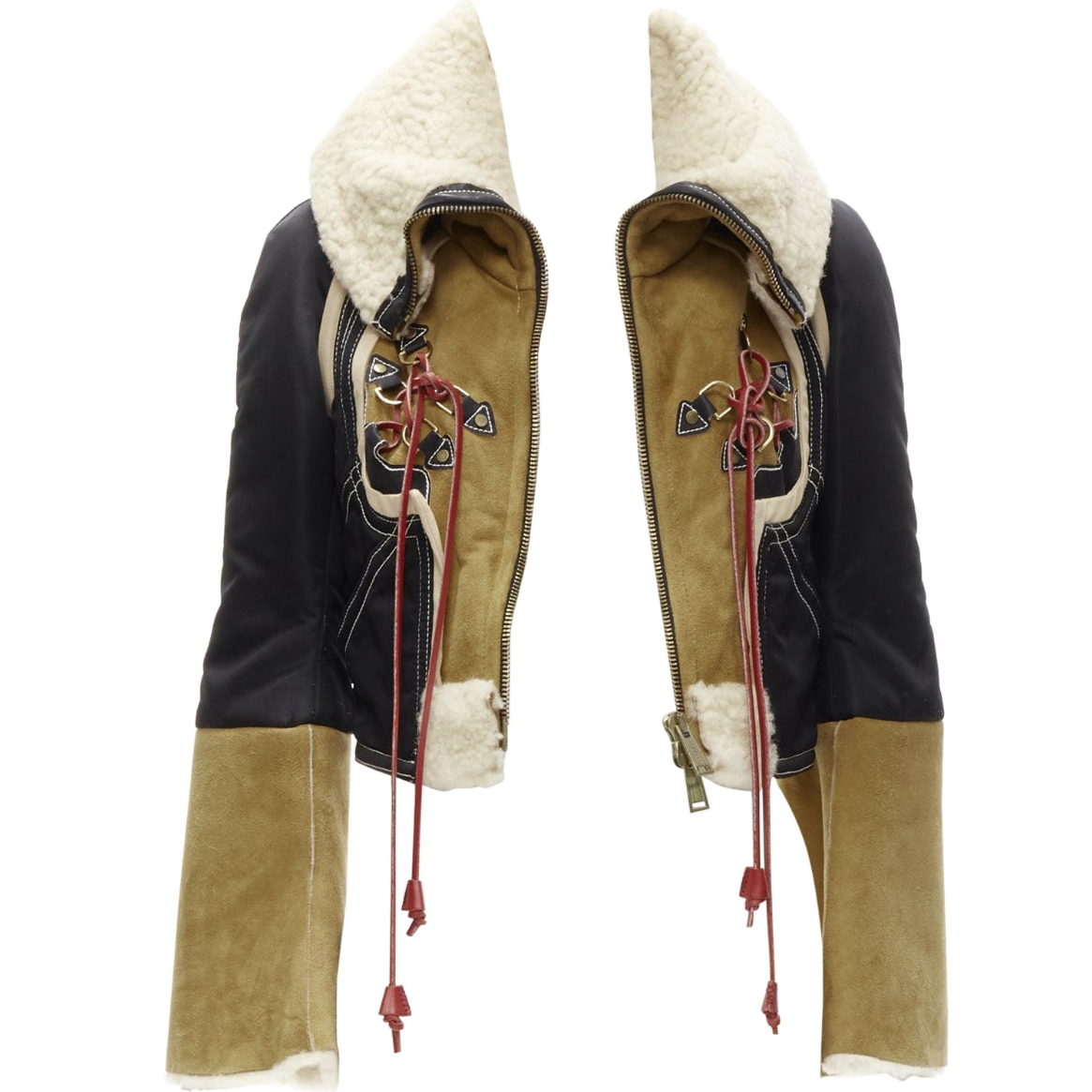 Veste en daim cropped Dsquared2 - F/W 2004