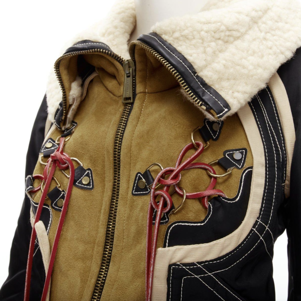 Veste en daim cropped Dsquared2 - F/W 2004