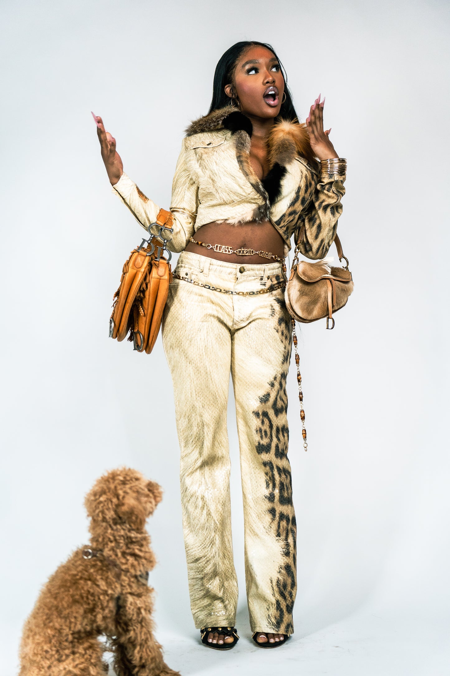 Dior fur saddle by Galliano