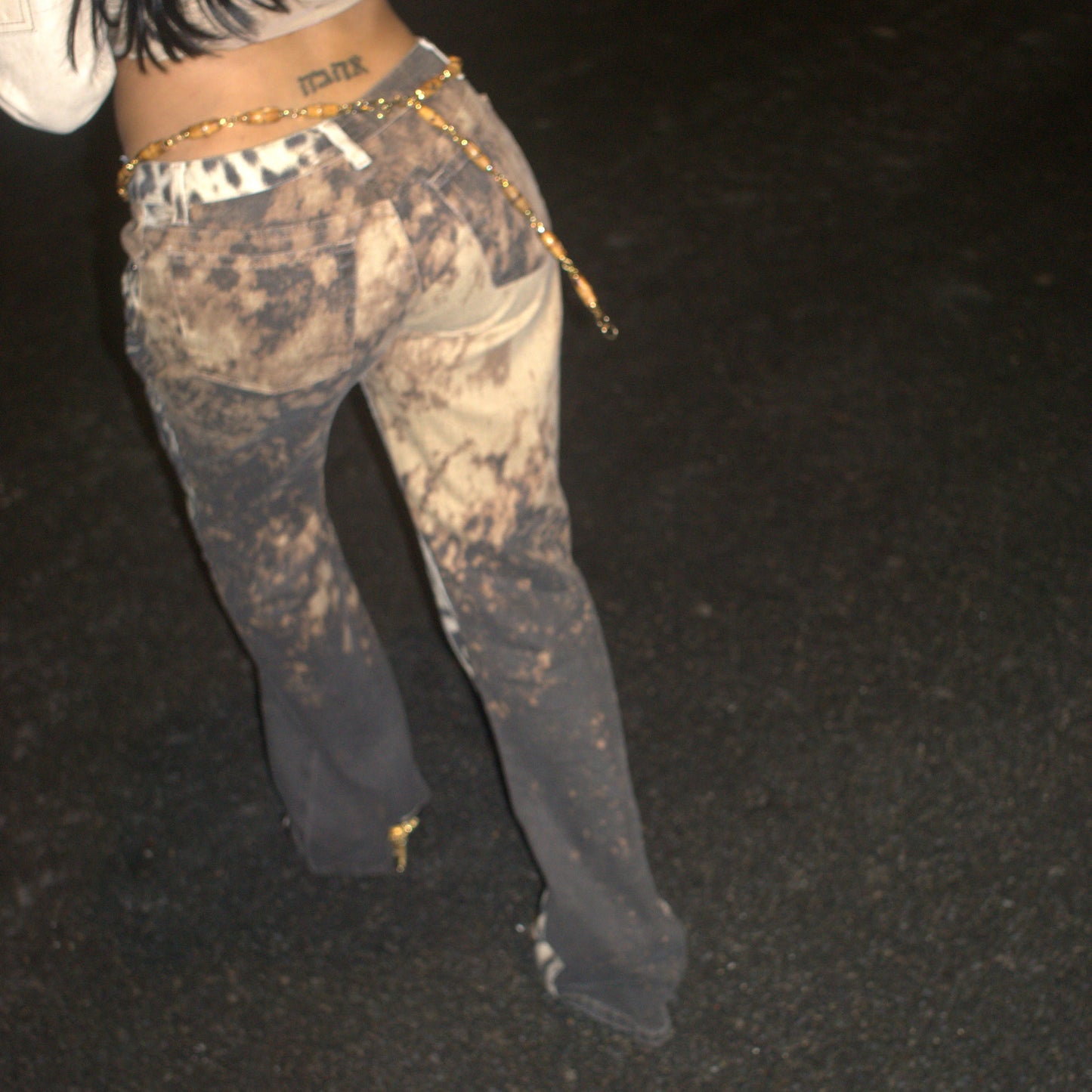 Roberto Cavalli animal print jeans - M