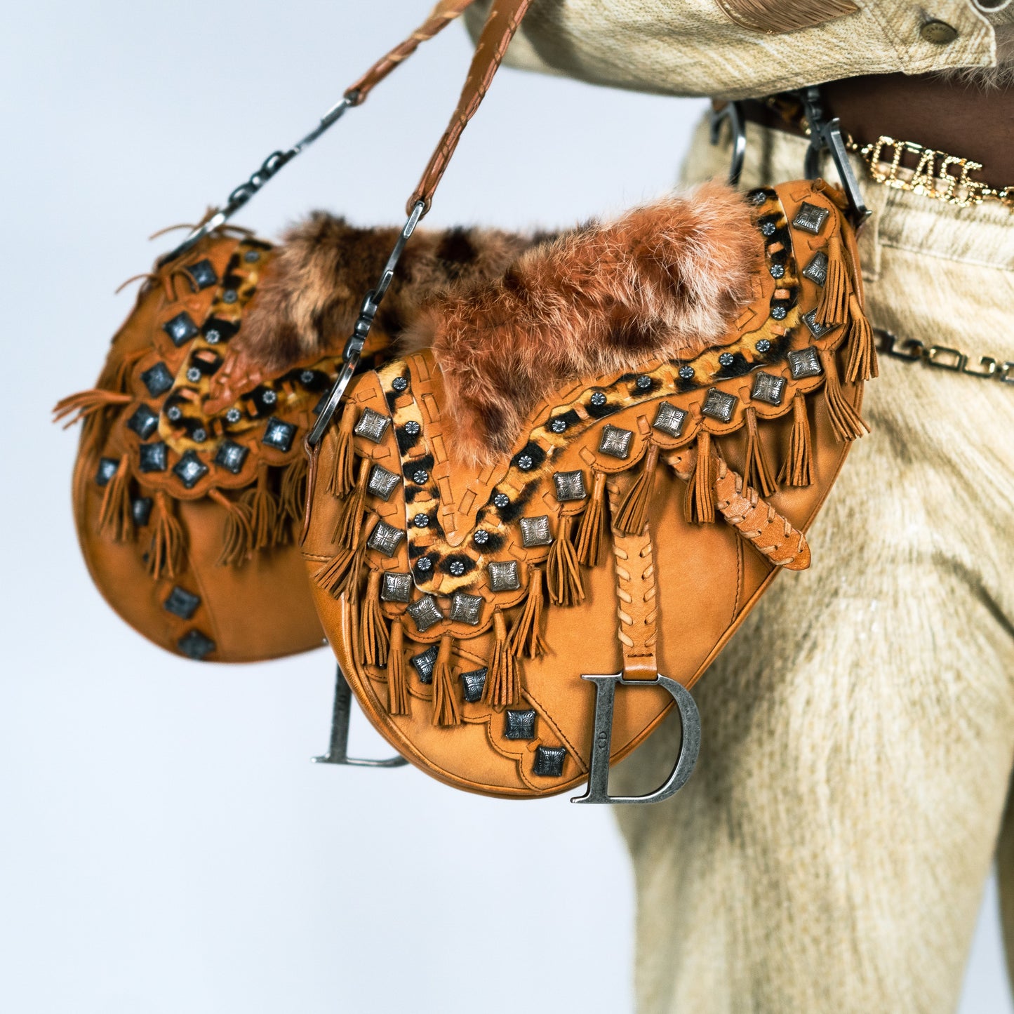 Dior fur saddle by Galliano