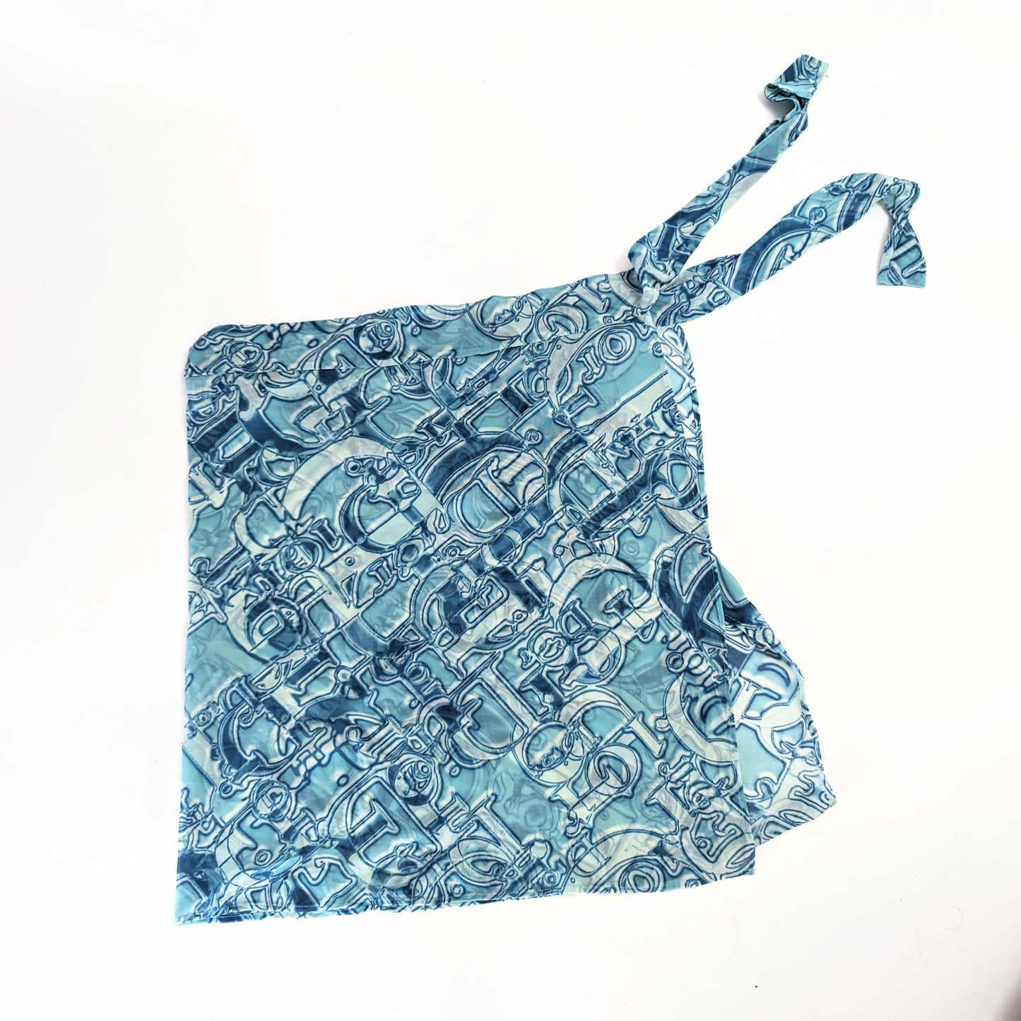 Dior monogram mesh pareo by Galliano blue