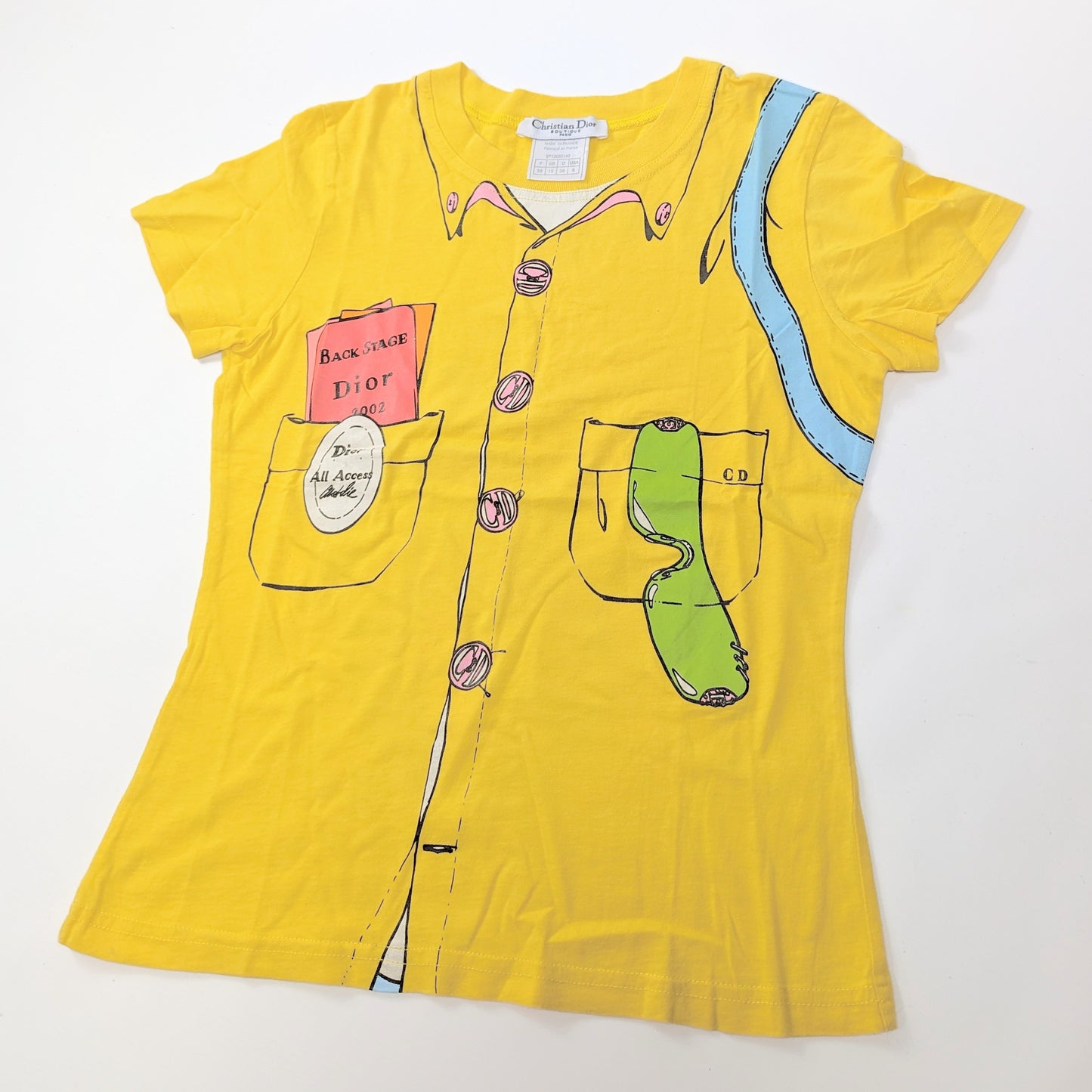 Dior by Galliano trompe l'oeil "Saddle" T-shirt - S/M