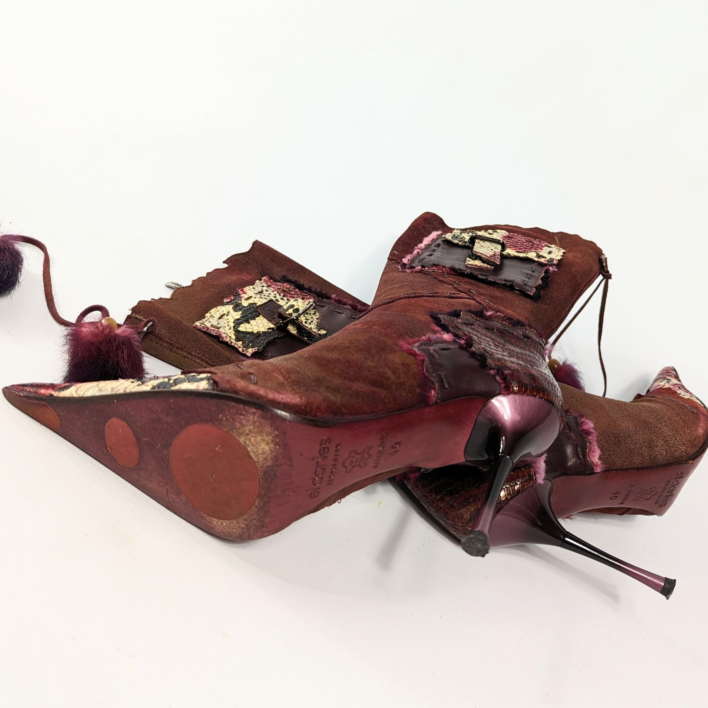El Dantes burgundy boots - EU40|7UK|9US