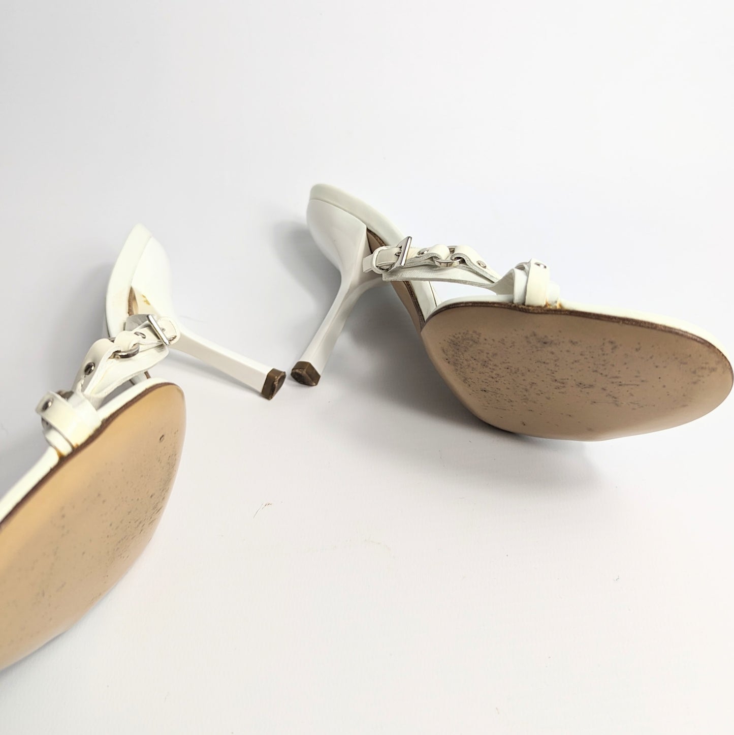 Mules Dior blanche bondage - FR36.5| UK3.5|US6,5