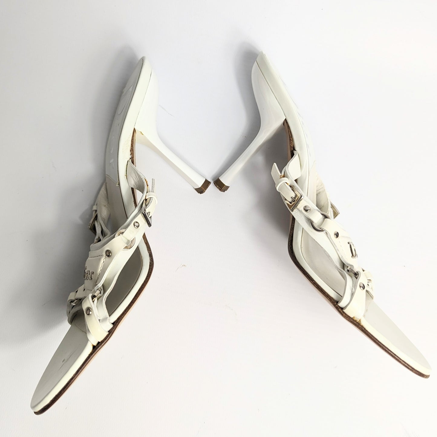 Mules Dior blanche bondage - FR36.5| UK3.5|US6,5