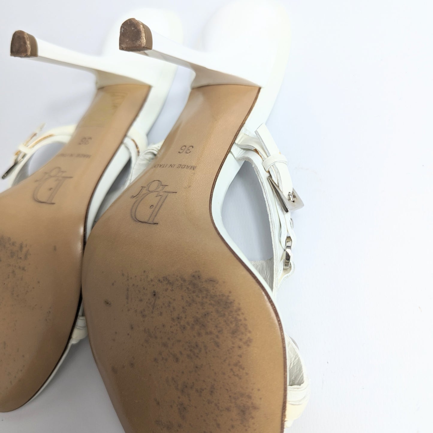 Mules Dior blanche bondage - FR36.5| UK3.5|US6,5