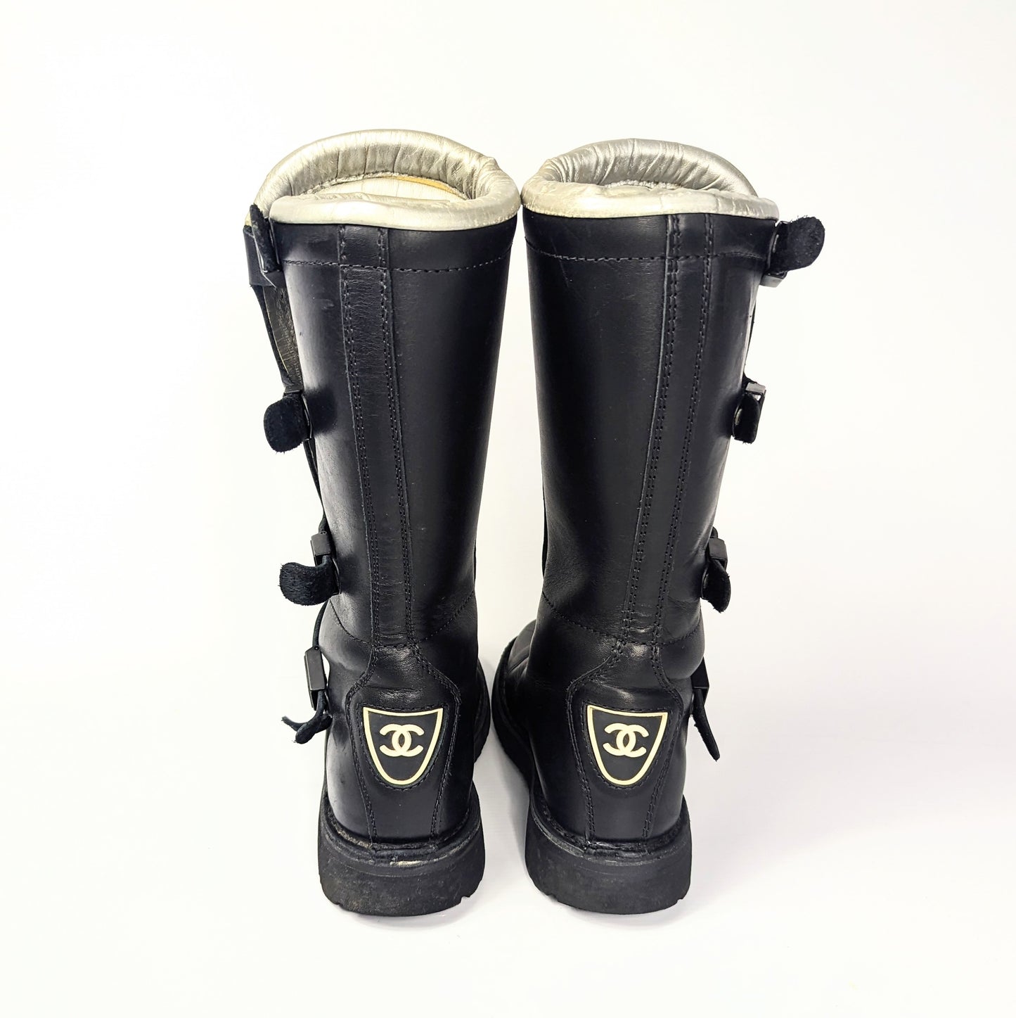 Chanel Winter 2003 Biker Boots - EU38|UK5|US7