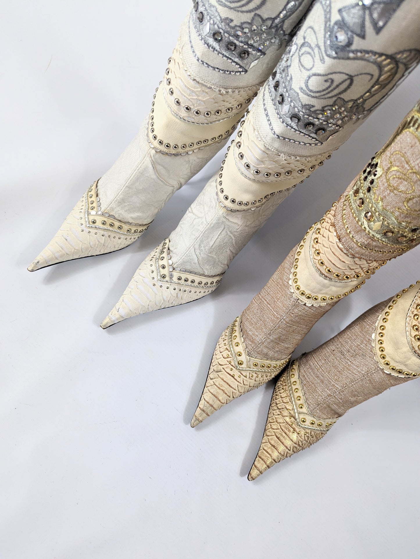 White El Dantes "crown" boots - EU40|7UK|9US