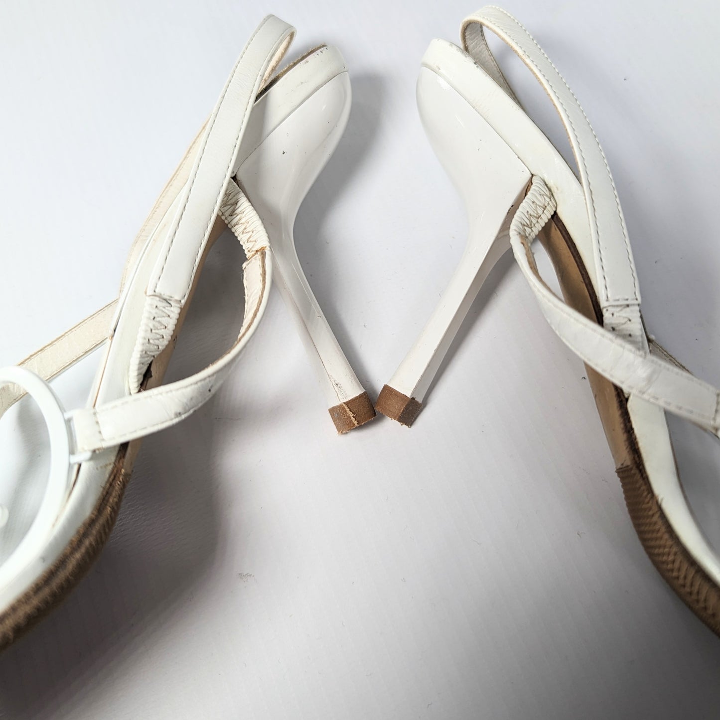 White Dior Logo Sandals by Galliano - EU36,5|UK4,5|US6,5