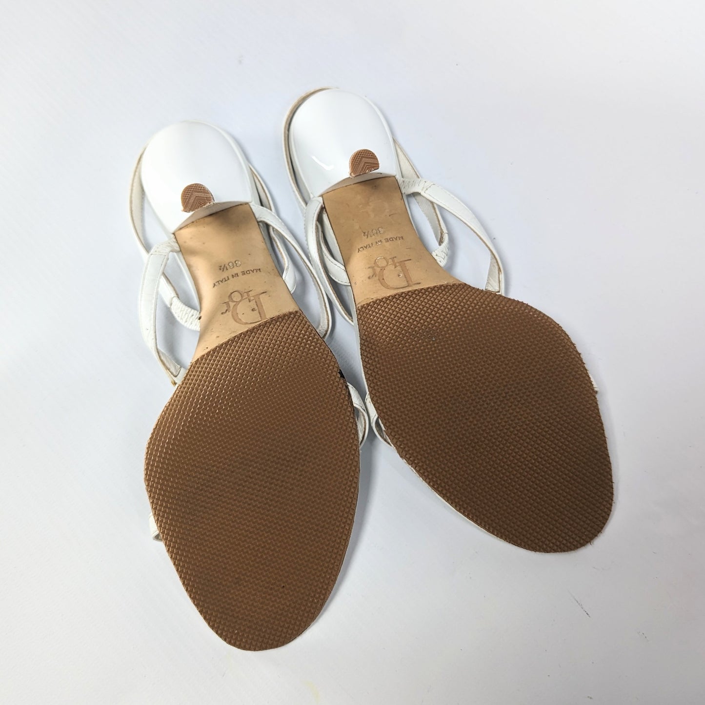 White Dior Logo Sandals by Galliano - EU36,5|UK4,5|US6,5