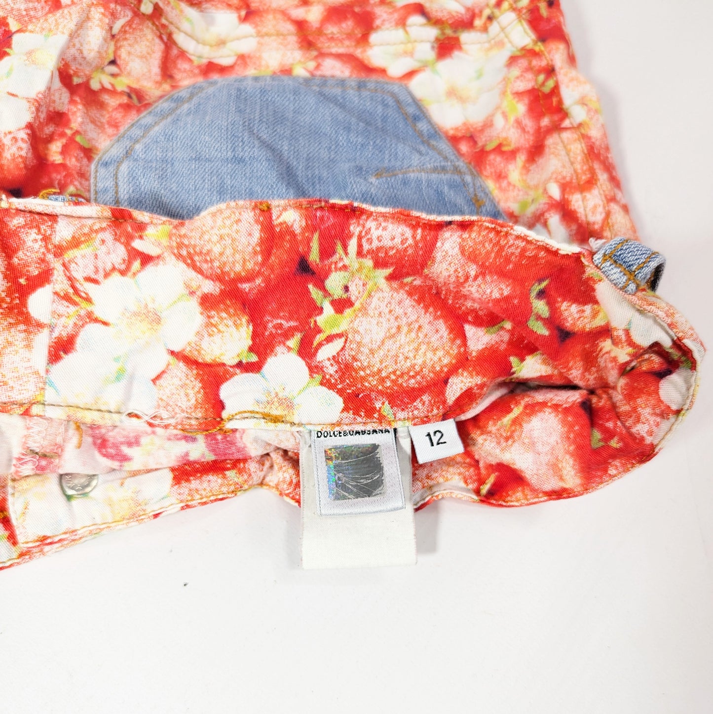 Dolce & Gabbana micro shorts in stretch denim - XS