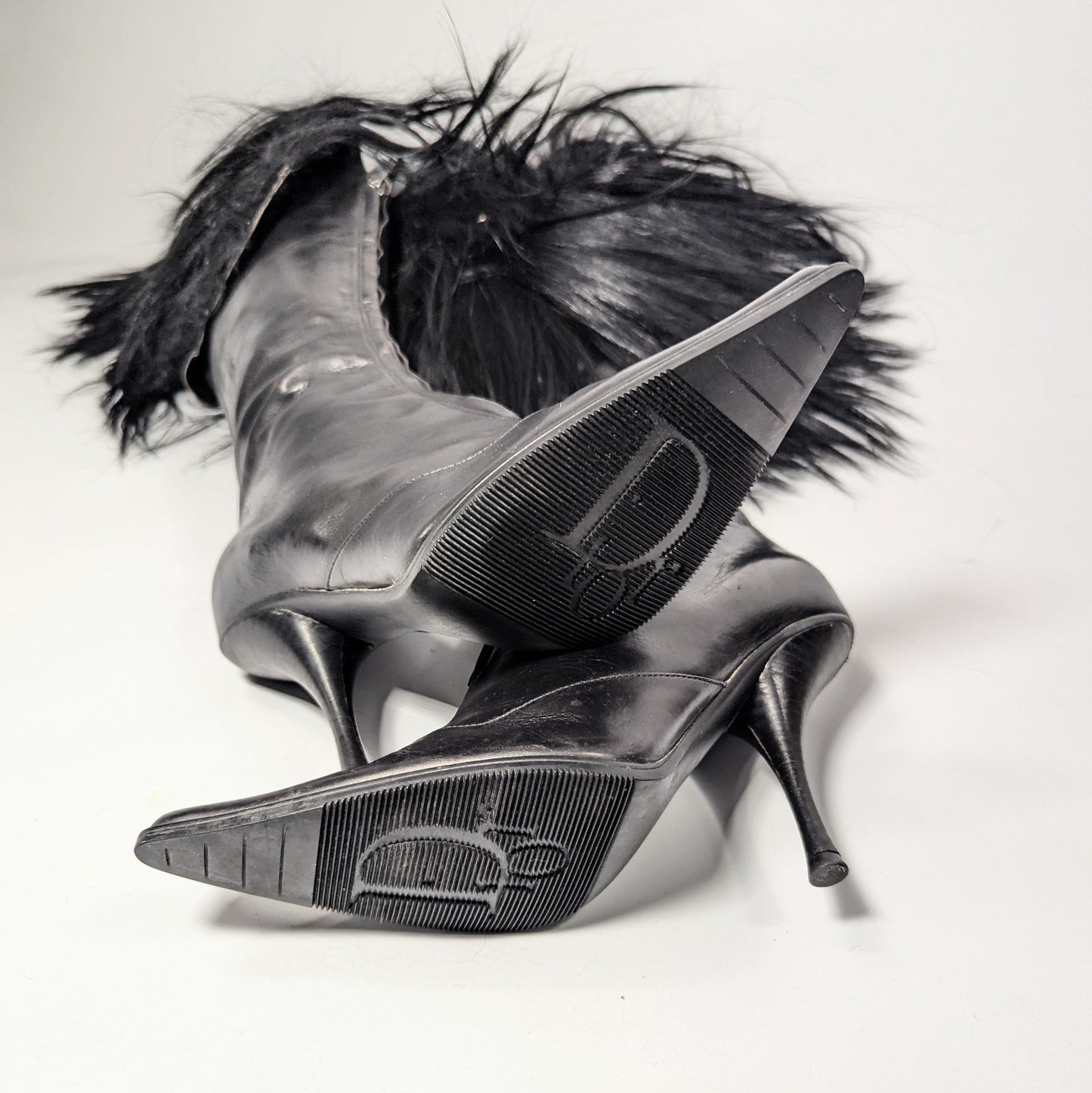 New Dior by Galliano Boots with Ponytail Hair - EU40.5|UK7.5|US9.5