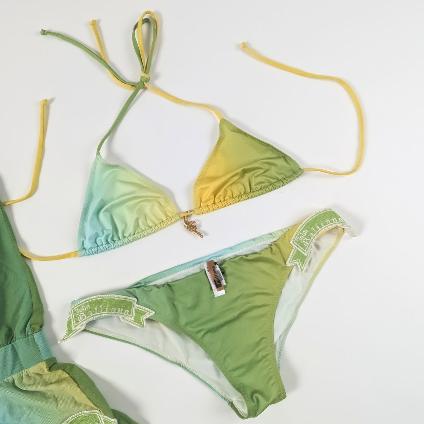 John Galliano playsuit and swimsuit