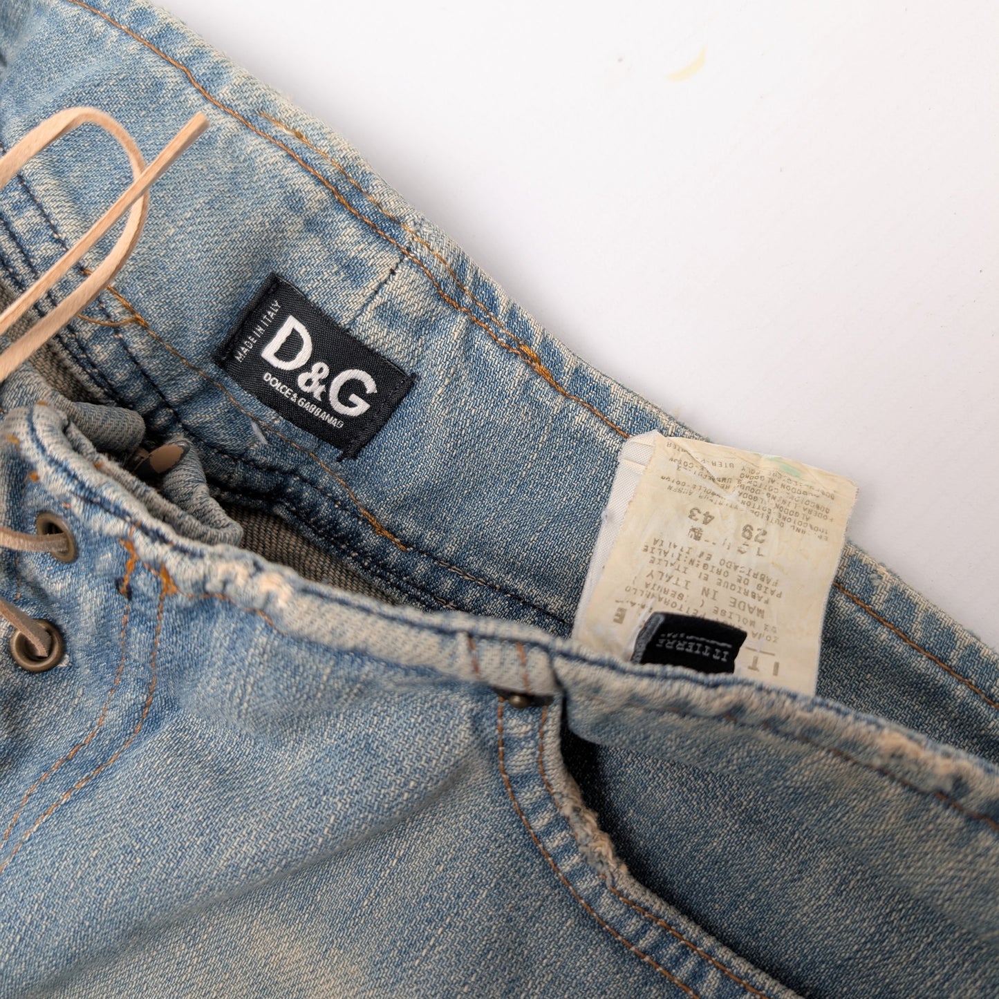 Dolce & Gabbana Lace-Up Jeans - M