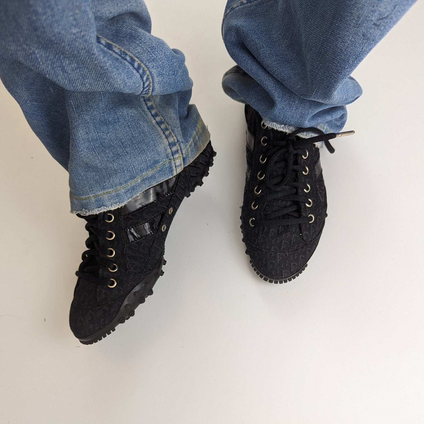 Dior Black Monogram Sneaker by Galliano - FR38 | UK5 | US6