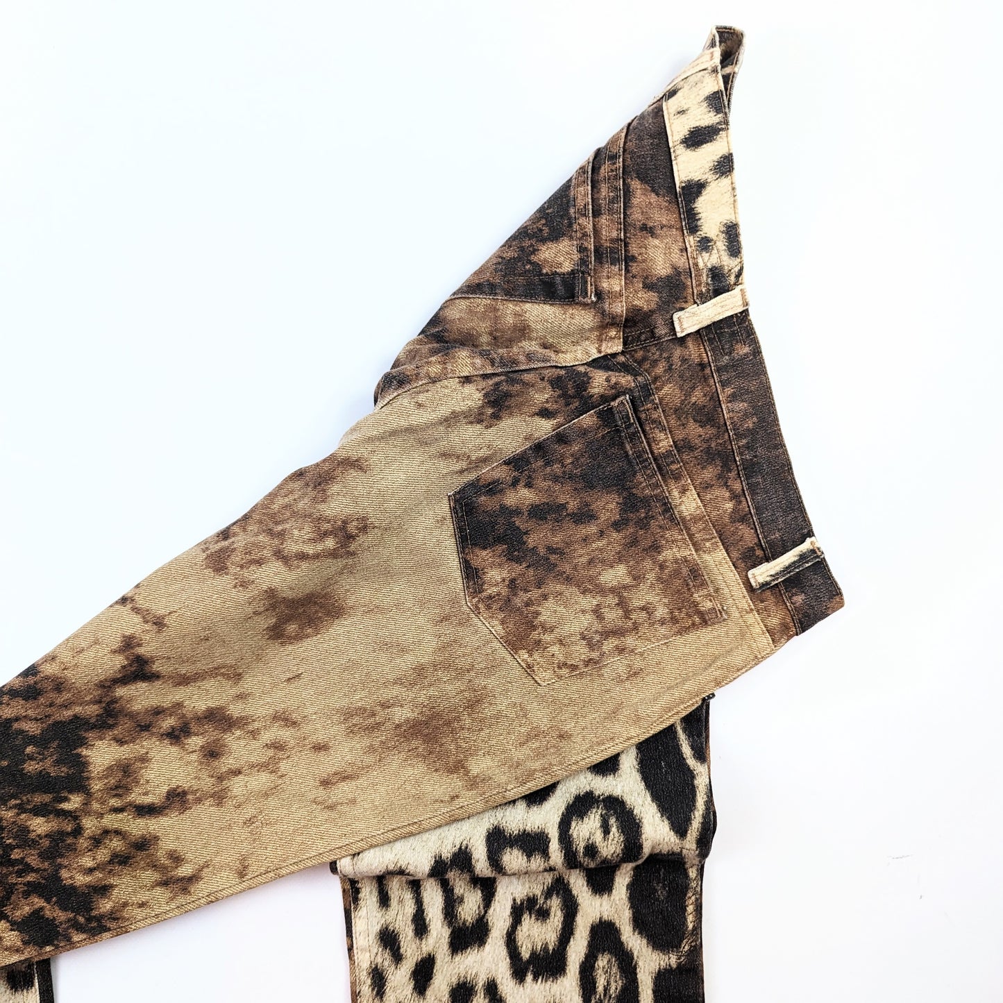 Roberto Cavalli animal print jeans - M