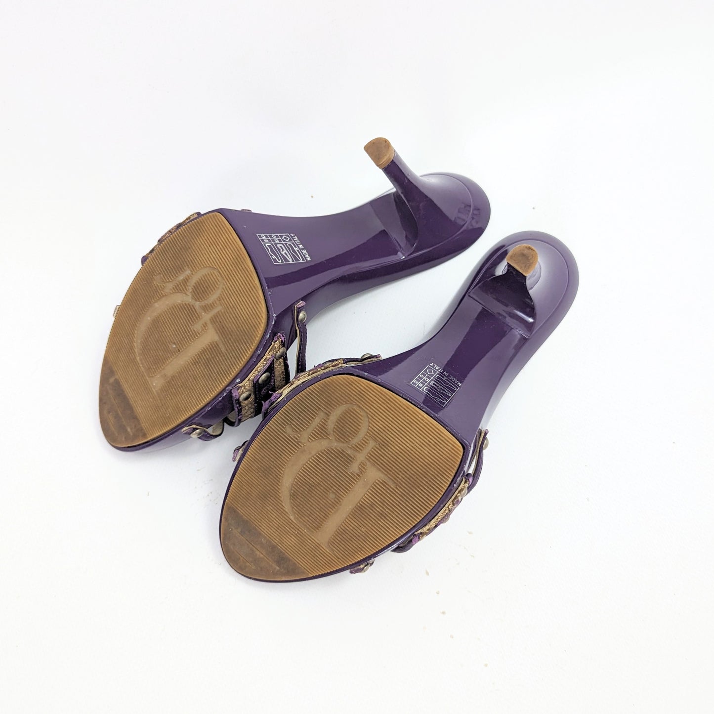 Monogram purple dior mules - EU38|5UK|7US