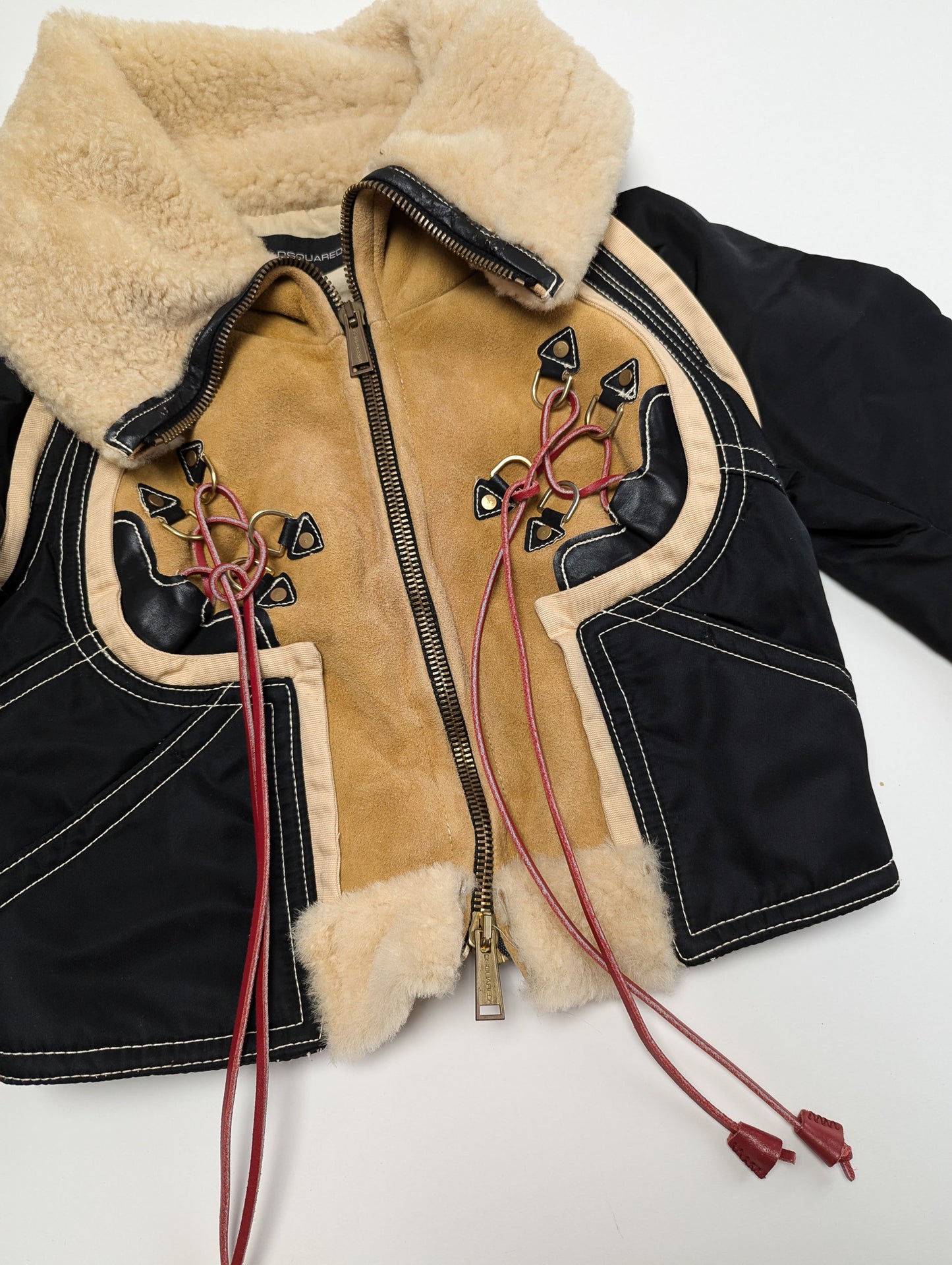 Veste en daim cropped Dsquared2 - F/W 2004