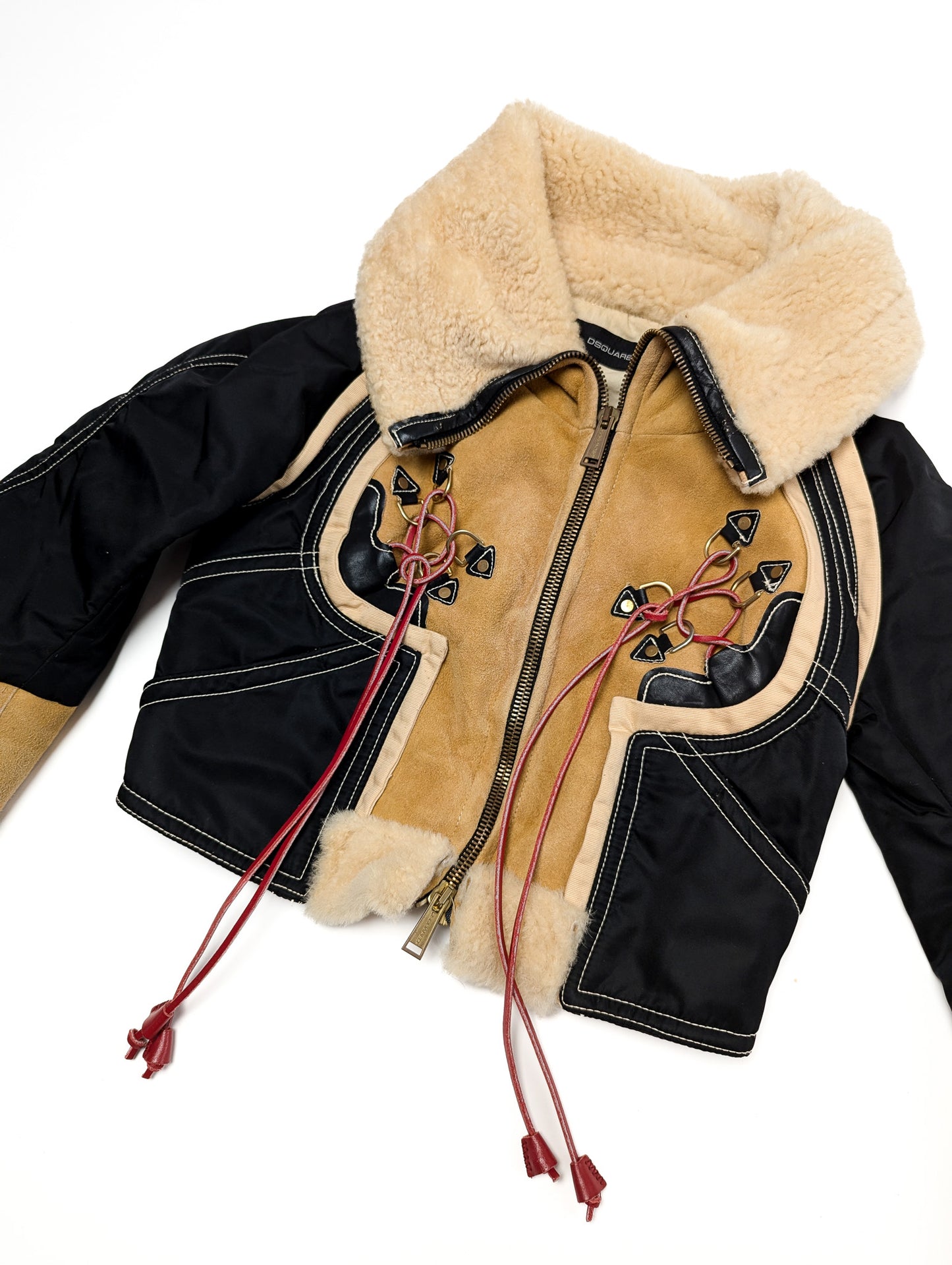 Veste en daim cropped Dsquared2 - F/W 2004