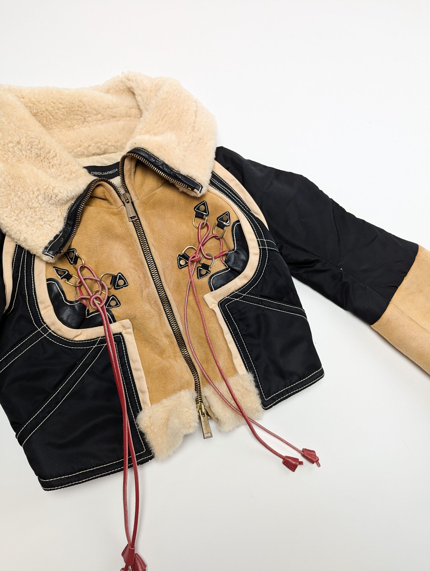 Veste en daim cropped Dsquared2 - F/W 2004