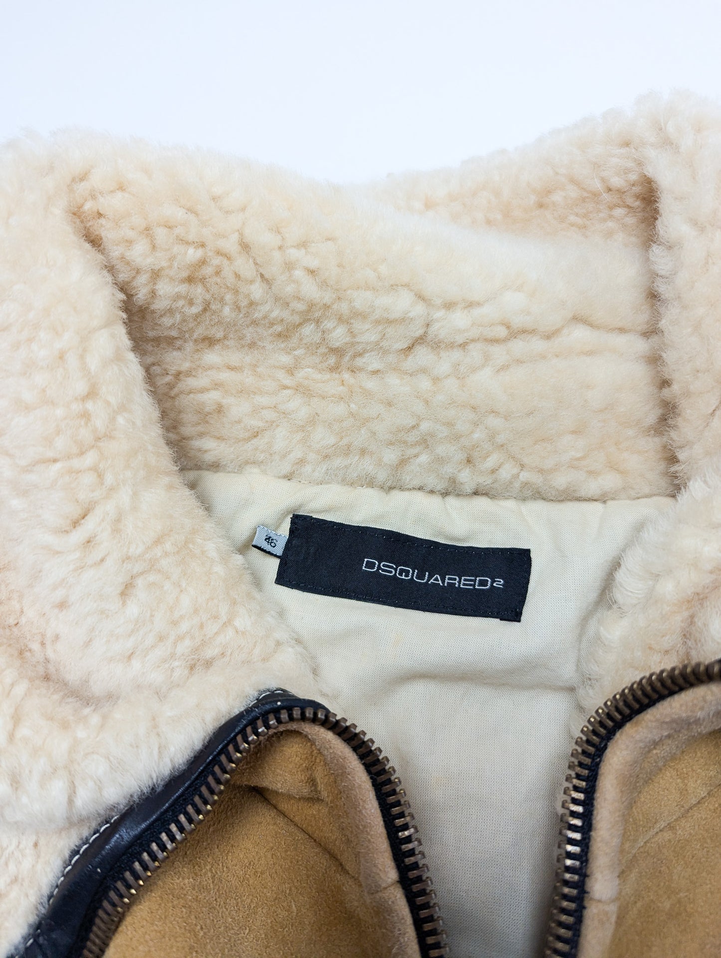 Veste en daim cropped Dsquared2 - F/W 2004