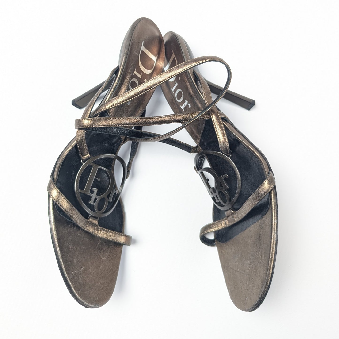 Sandales bronze Dior par Galliano - EU40,5|7,5UK|9,5US