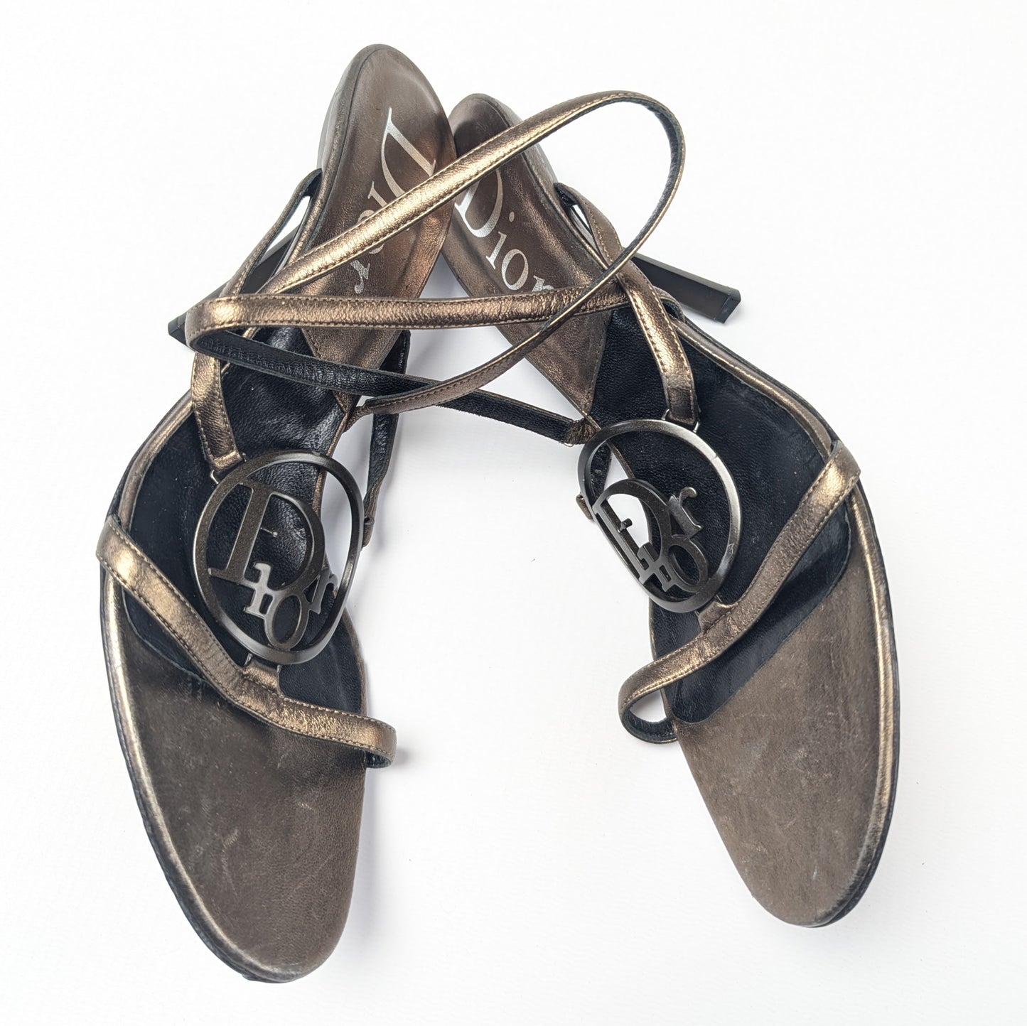 Sandales bronze Dior par Galliano - EU40,5|7,5UK|9,5US