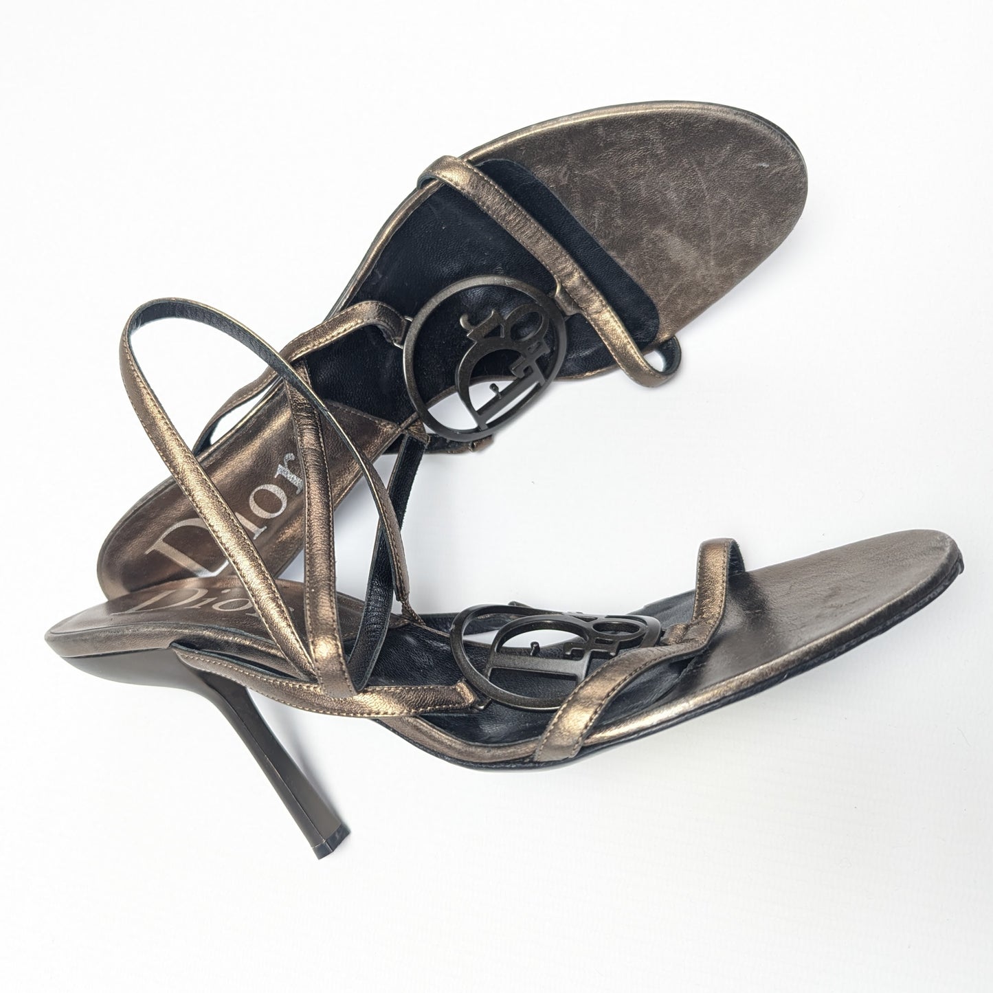 Sandales bronze Dior par Galliano - EU40,5|7,5UK|9,5US