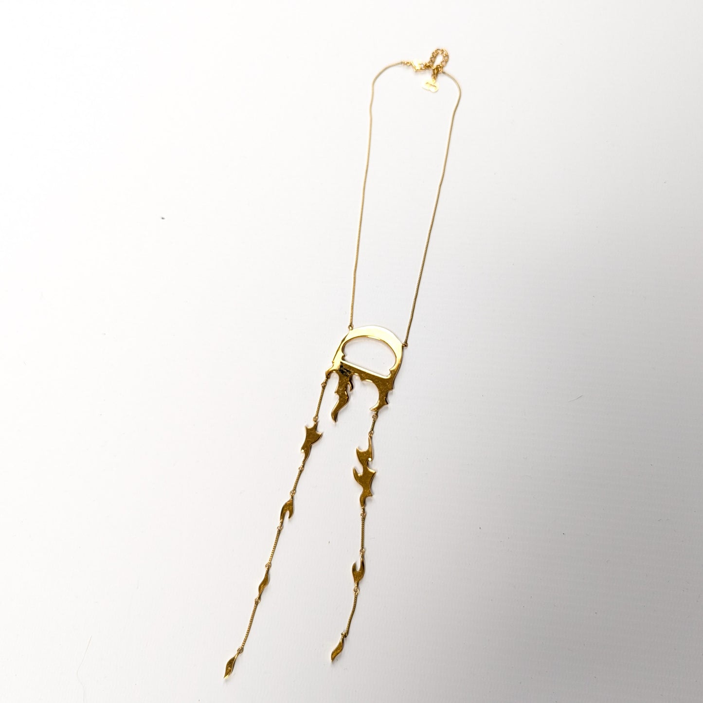 Dior necklace by Galliano gold “Flame”