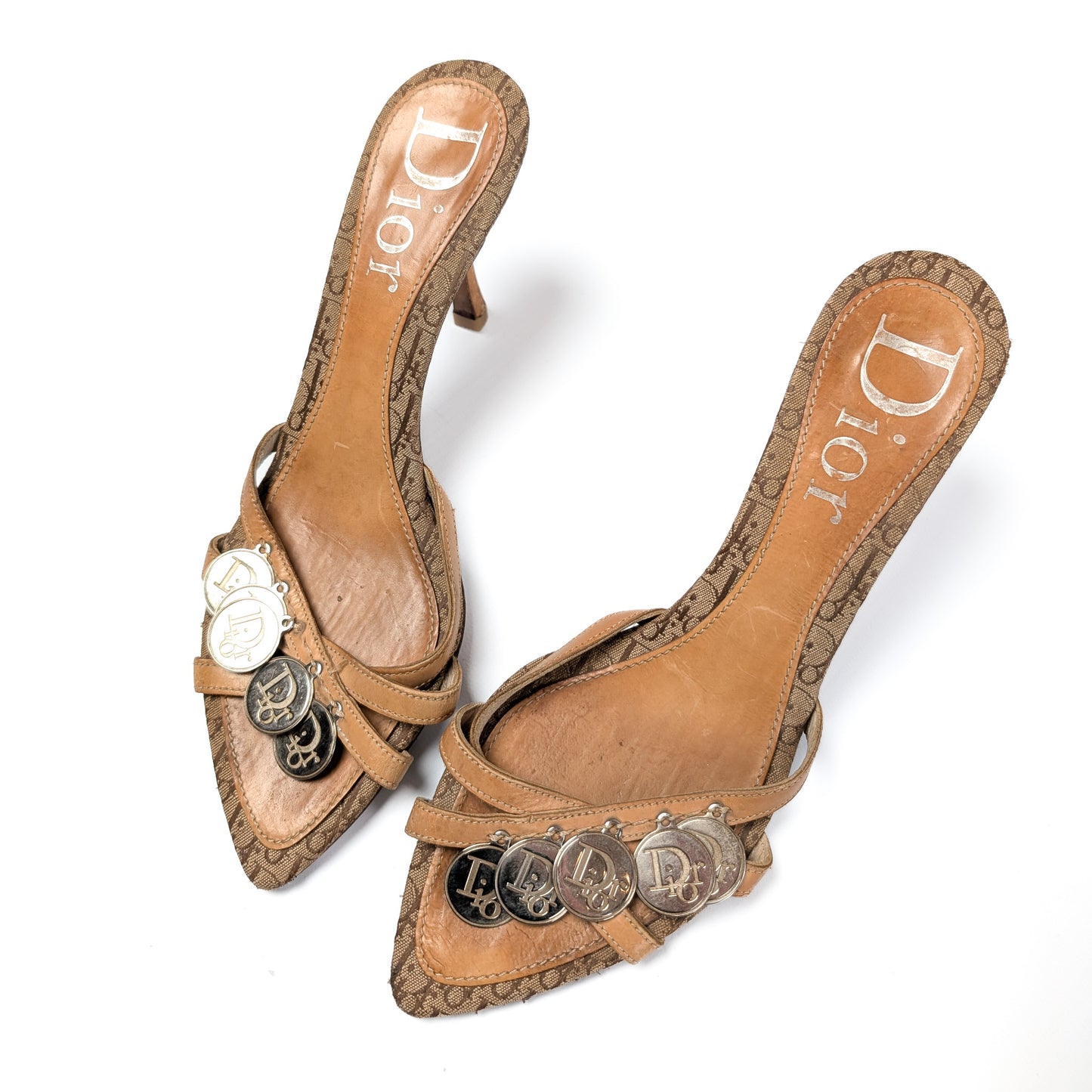 Monogram Mules Embellished with Dior Coins by Galliano - EU39|UK6|US8