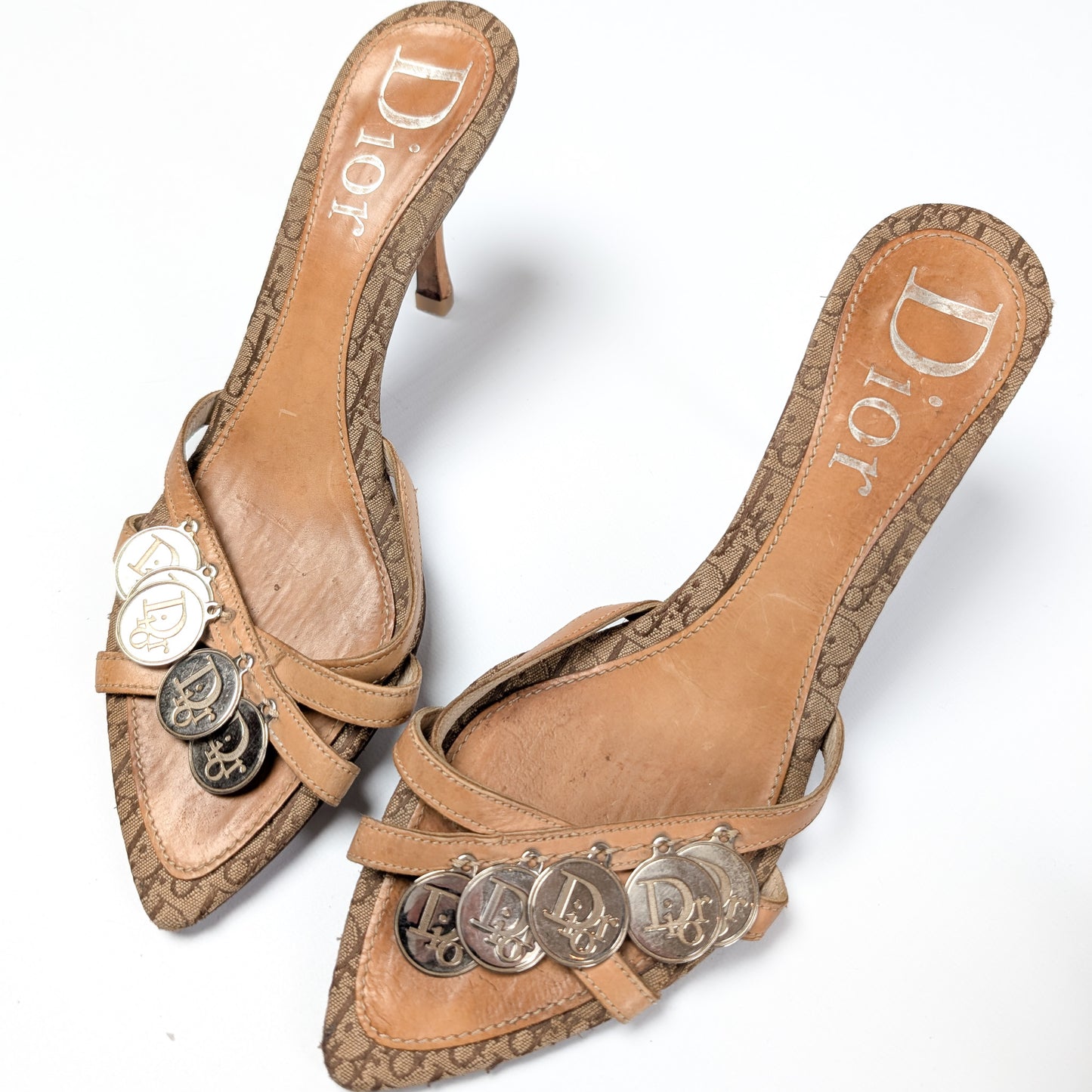 Monogram Mules Embellished with Dior Coins by Galliano - EU39|UK6|US8