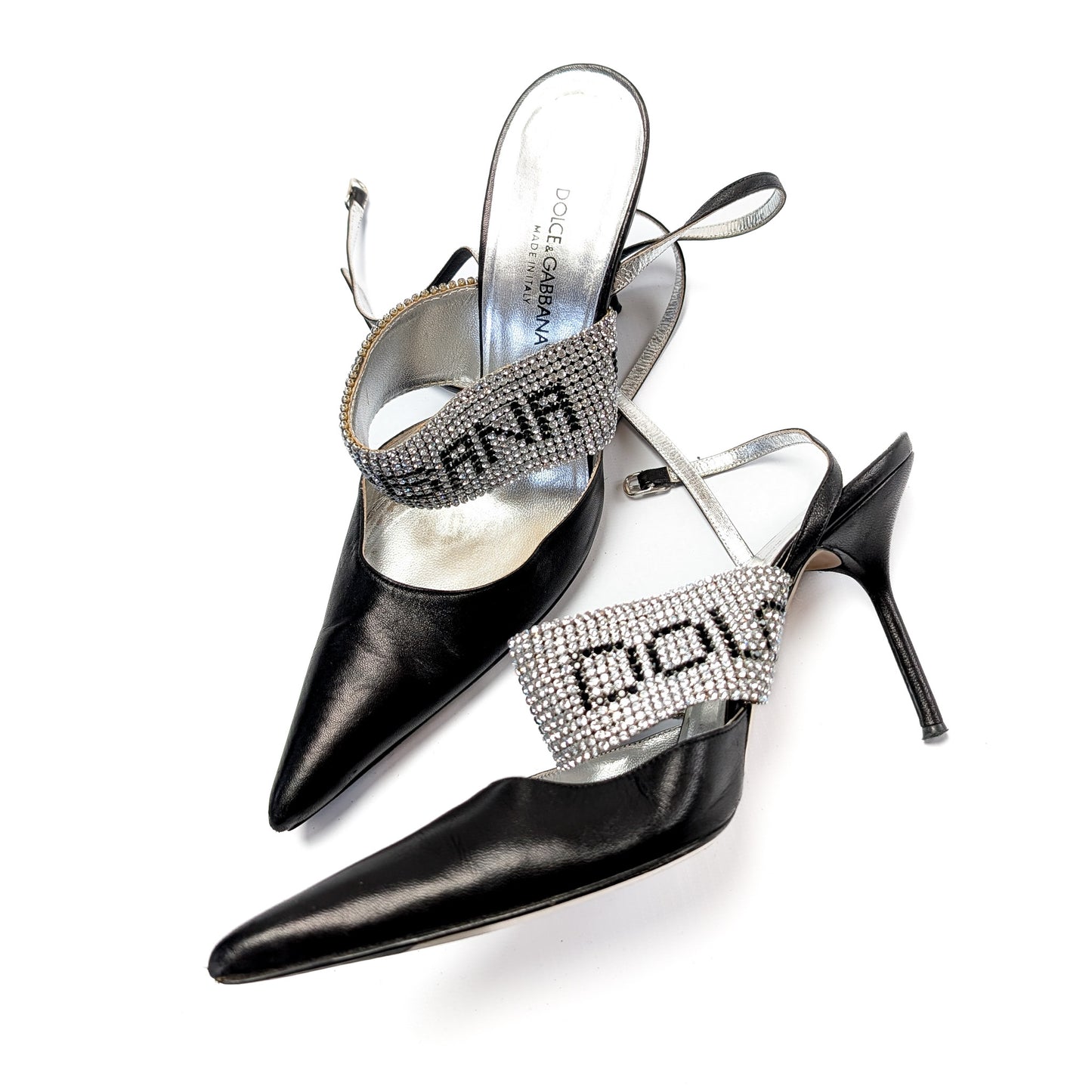 Dolce & Gabbana rhinestone slingback - EU37|UK4|US6