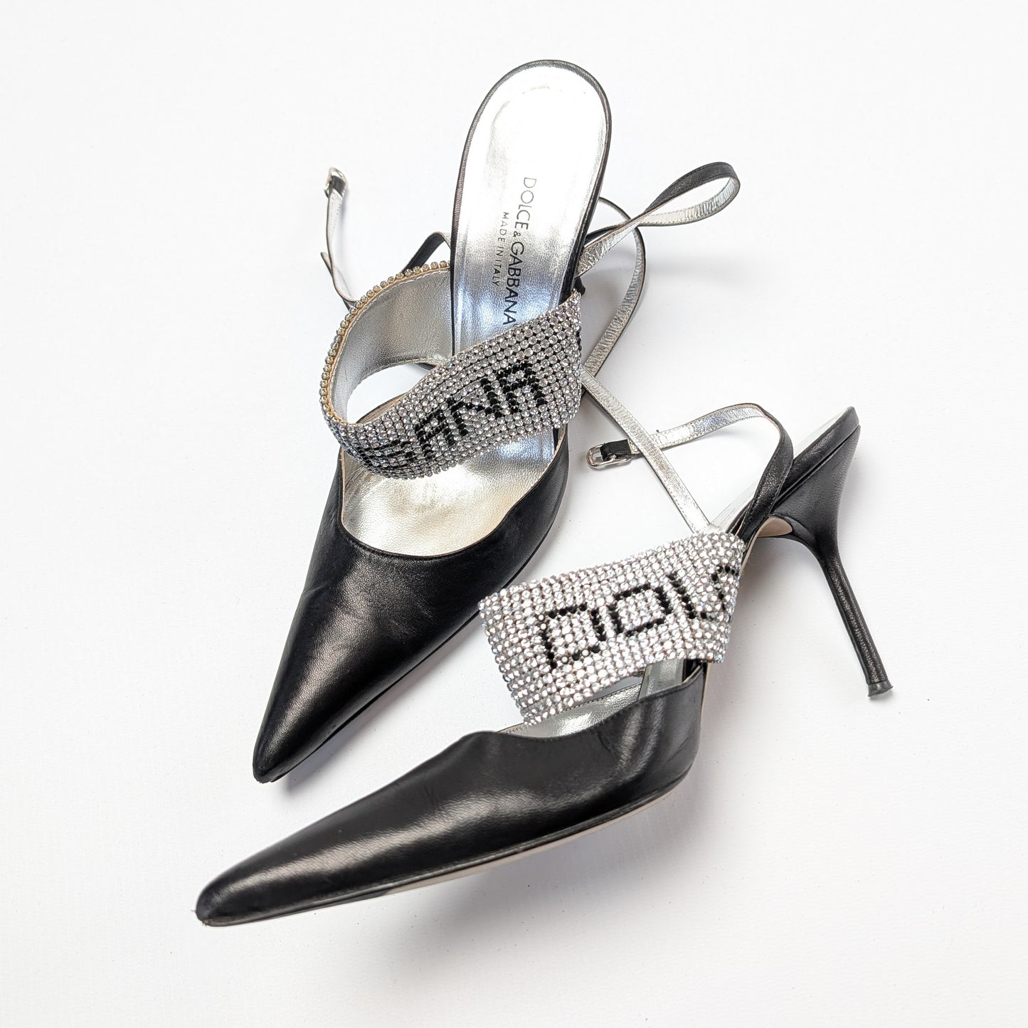 Dolce & Gabbana rhinestone slingback - EU37|UK4|US6