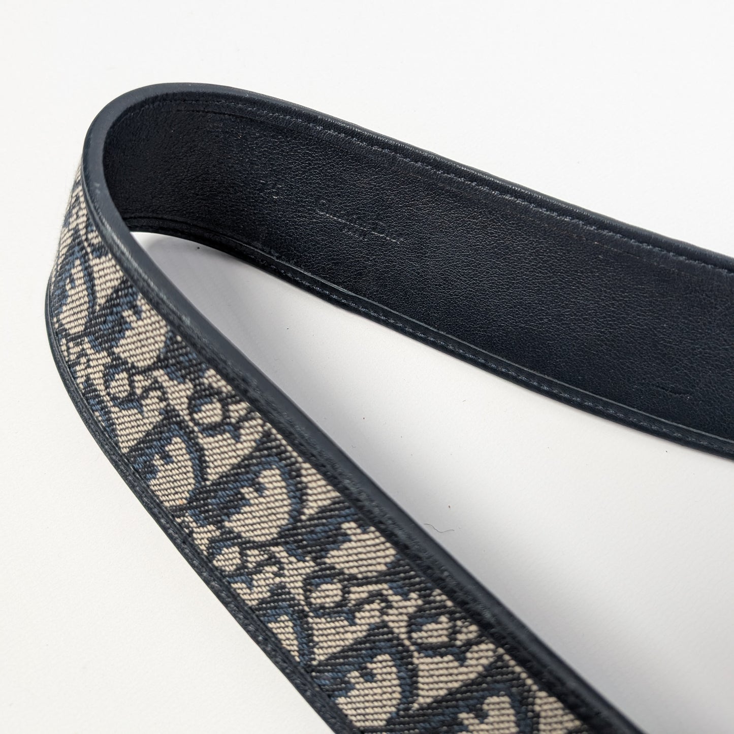 Dior monogrammed denim belt by Galliano
