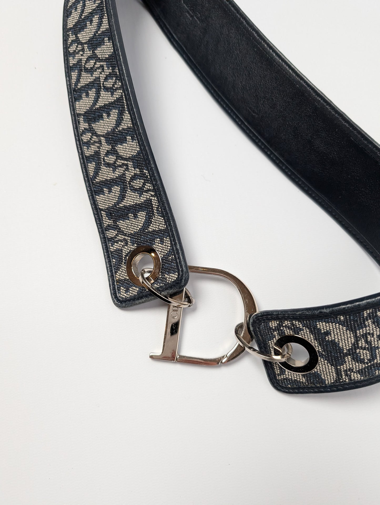 Dior monogrammed denim belt by Galliano