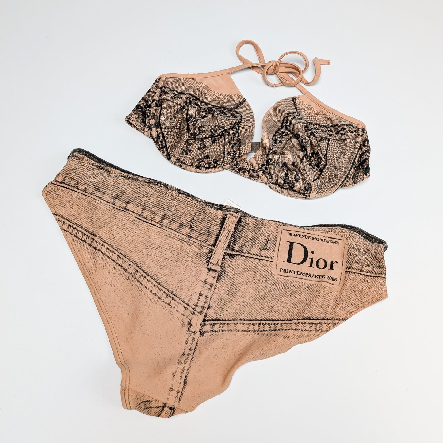 Dior by Galliano Trompe l'Oeil Denim Swimsuit - S/S 2006