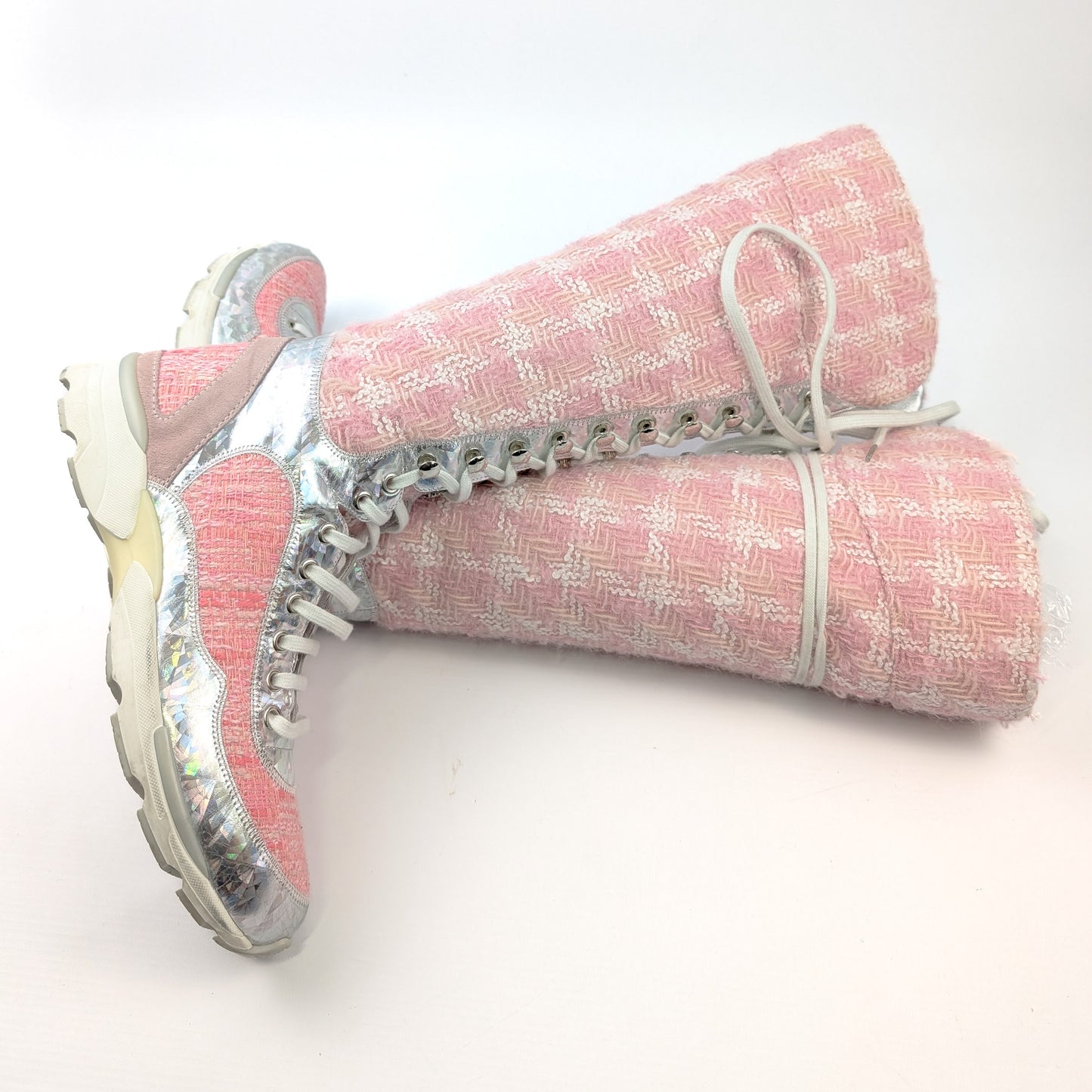 Chanel tweed sport boots F/W 2015 EU39,5|UK6,5|US8,5