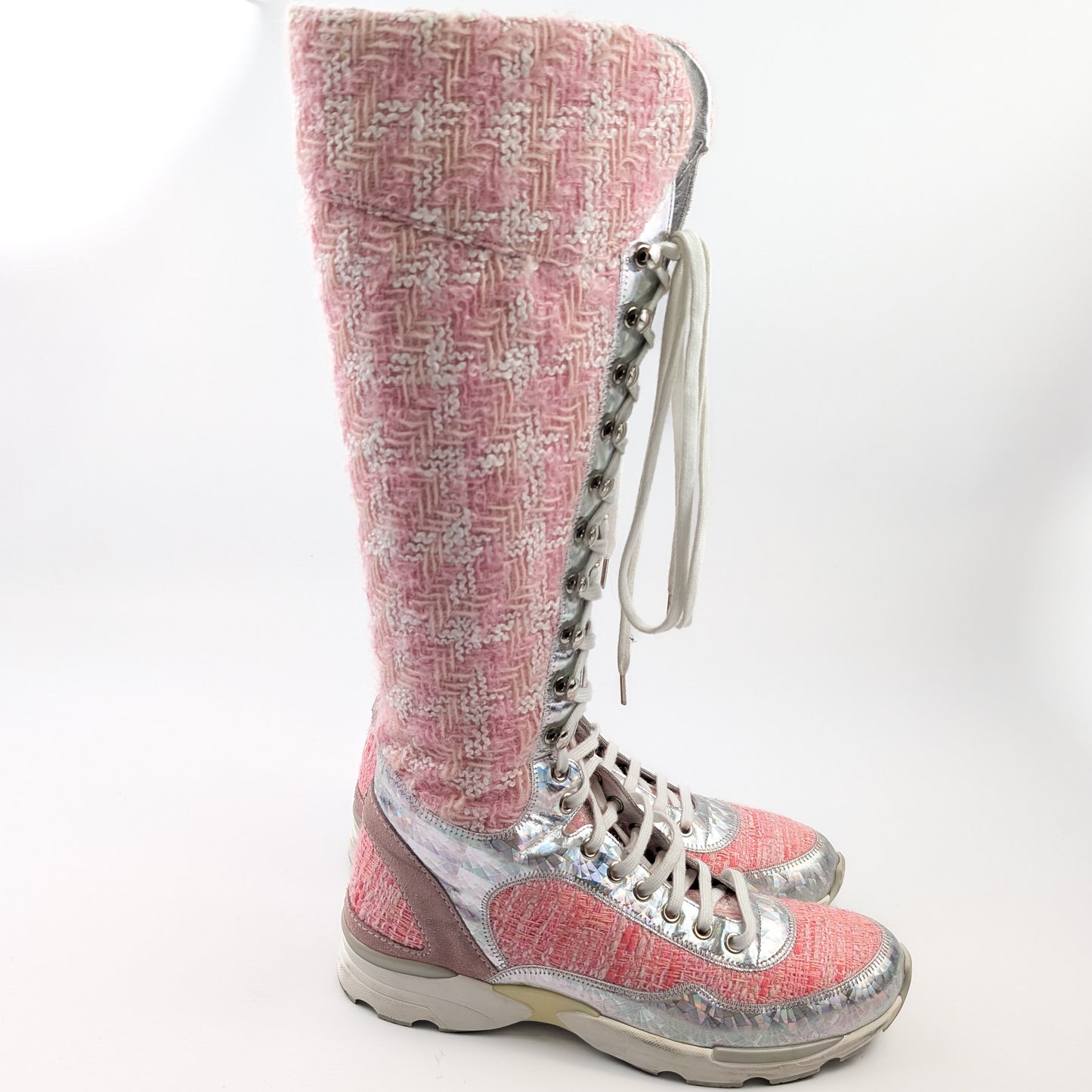 Chanel tweed sport boots F/W 2015 EU39,5|UK6,5|US8,5