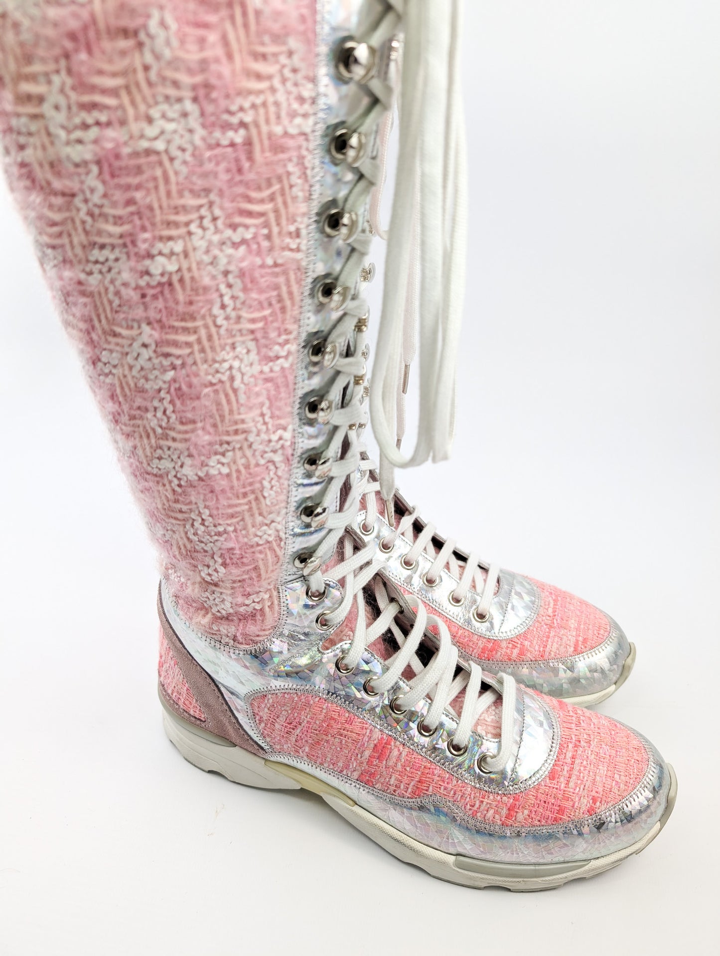 Chanel tweed sport boots F/W 2015 EU39,5|UK6,5|US8,5