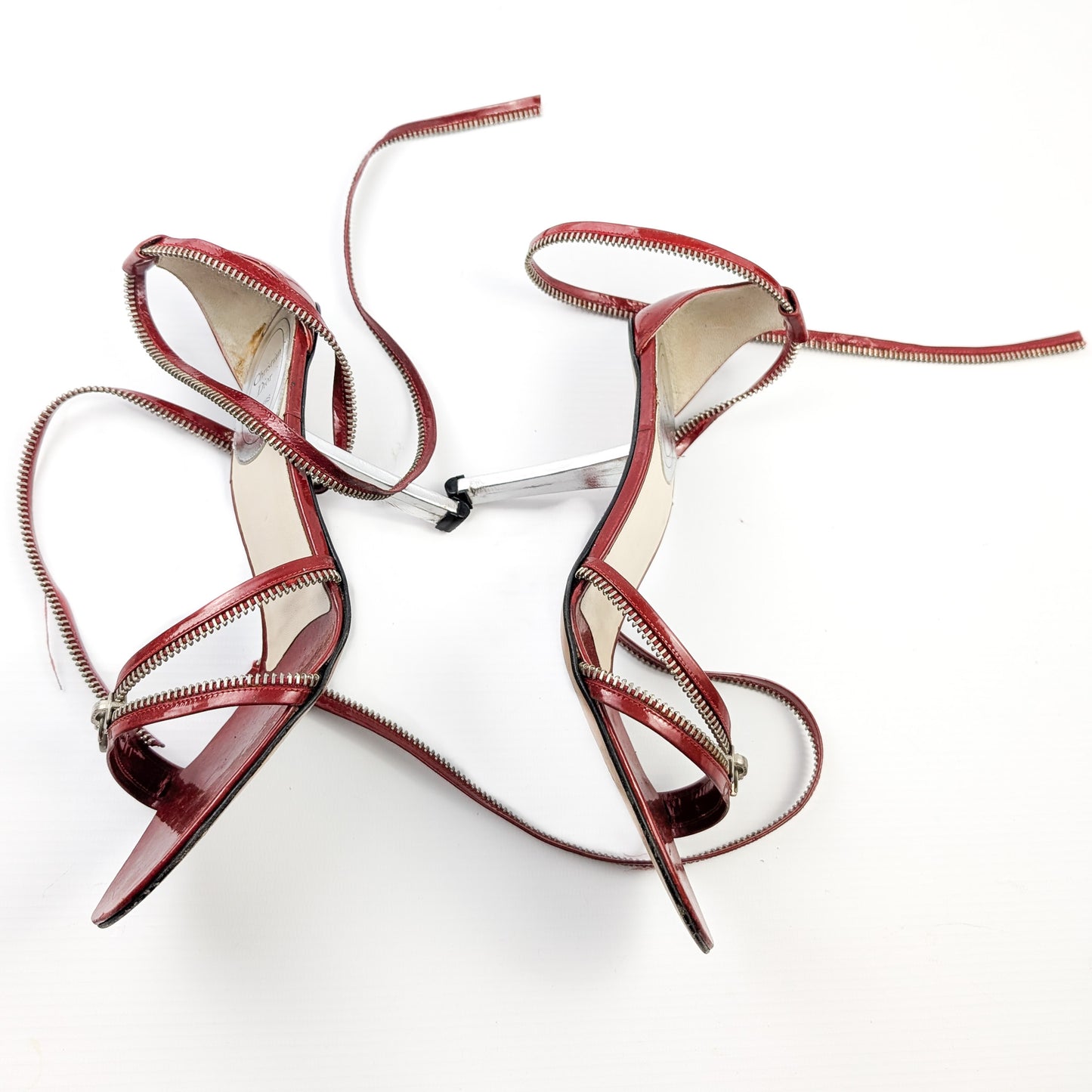 Dior by Galliano burgundy sandals - EU36|UK3|US5