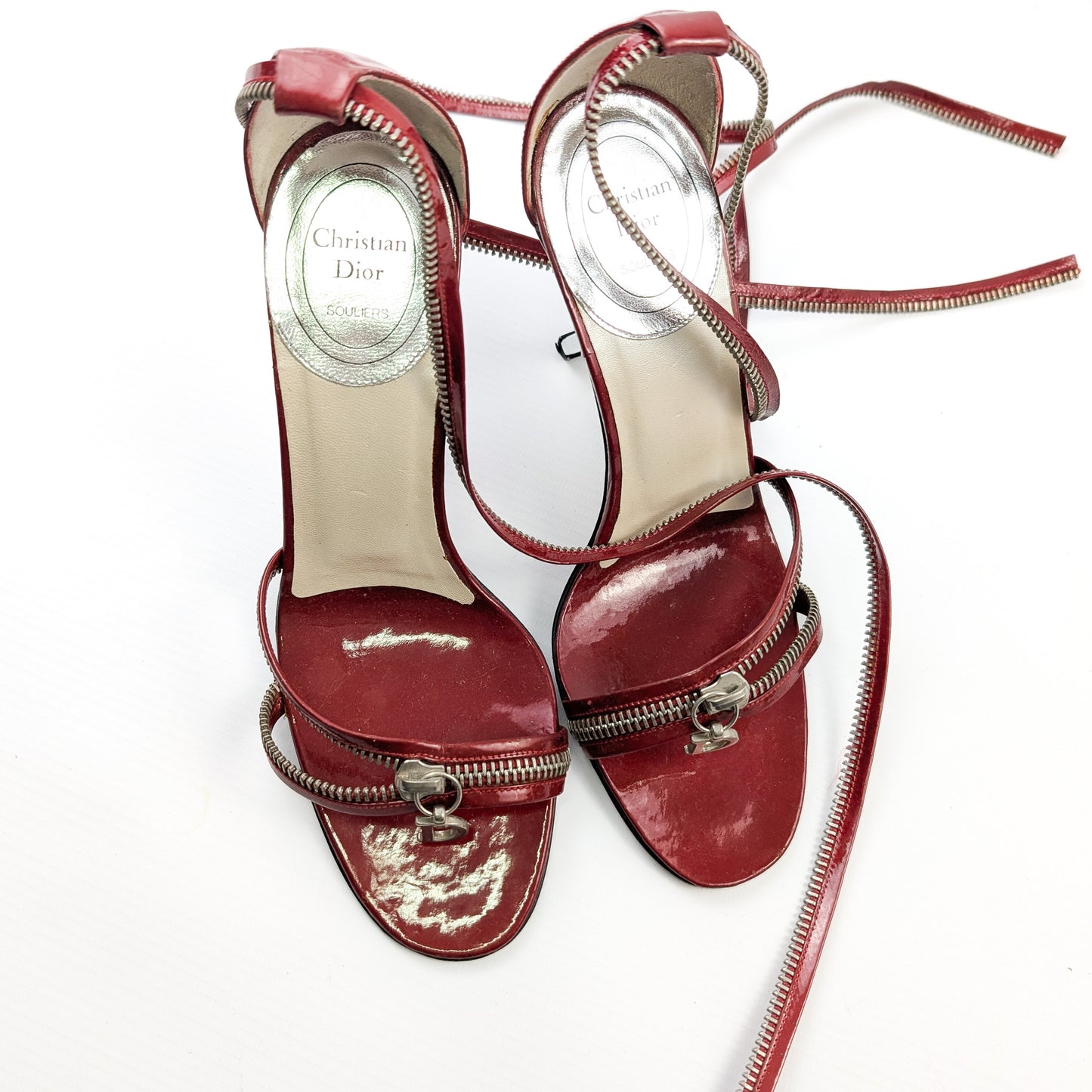 Dior by Galliano burgundy sandals - EU36|UK3|US5