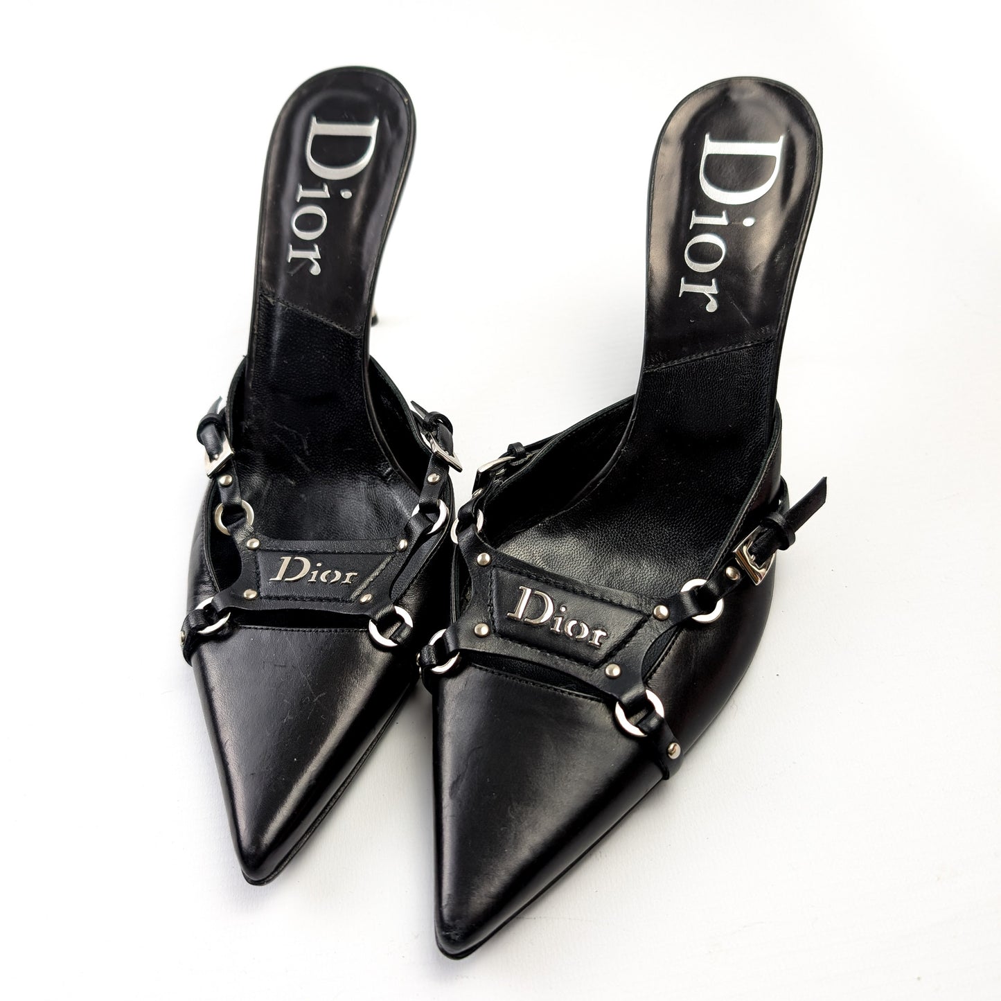 Dior mules by Galliano bondage F/W 2003 - FR38.5|UK5.5|US6.5