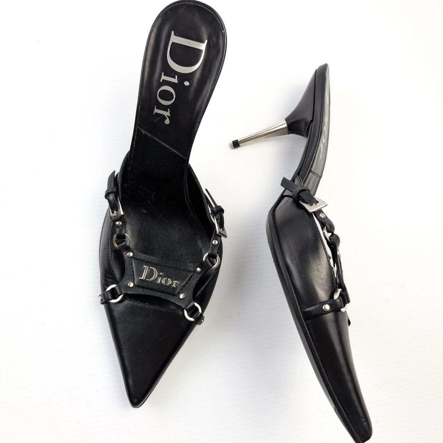 Dior mules by Galliano bondage F/W 2003 - FR38.5|UK5.5|US6.5