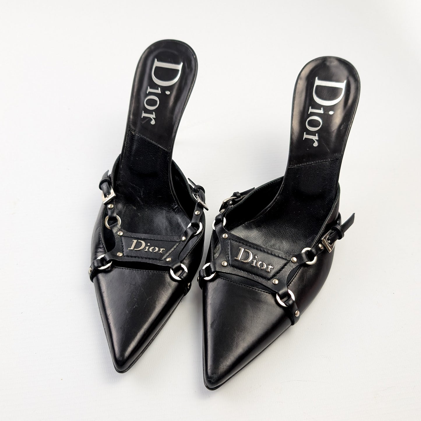 Dior mules by Galliano bondage F/W 2003 - FR38.5|UK5.5|US6.5