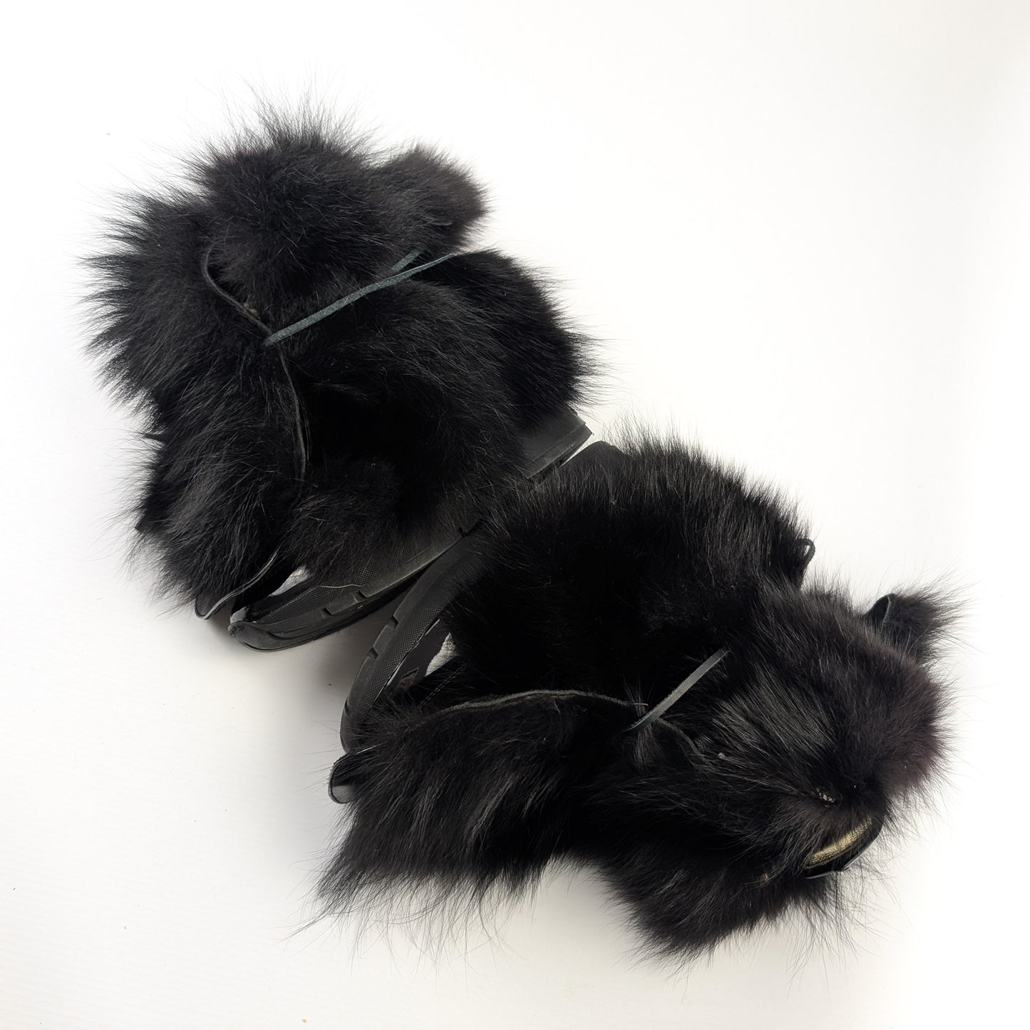 Dsquared2 fur wedge sneakers - EU36|3UK|5US