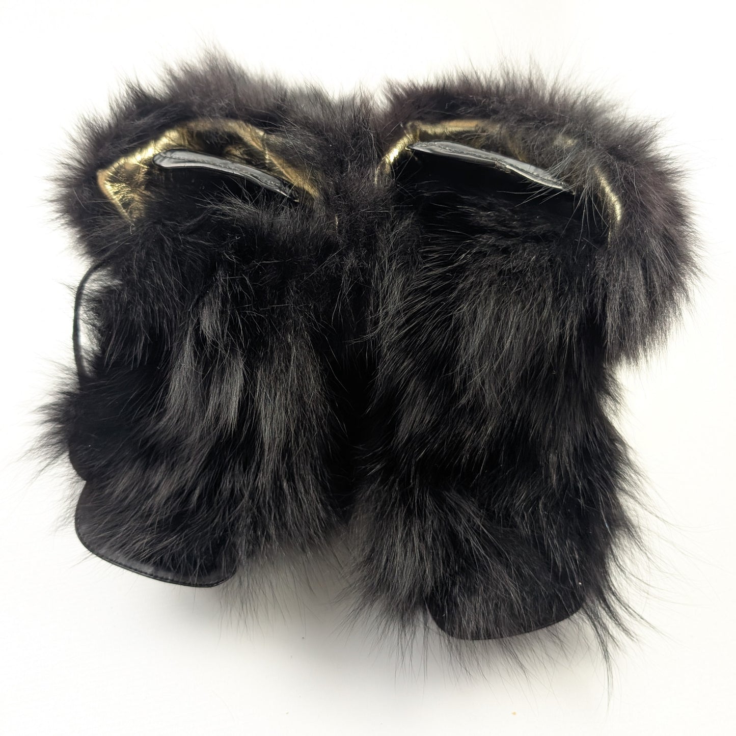 Dsquared2 fur wedge sneakers - EU36|3UK|5US