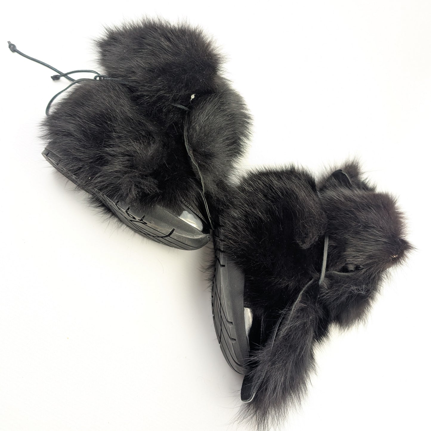 Dsquared2 fur wedge sneakers - EU36|3UK|5US