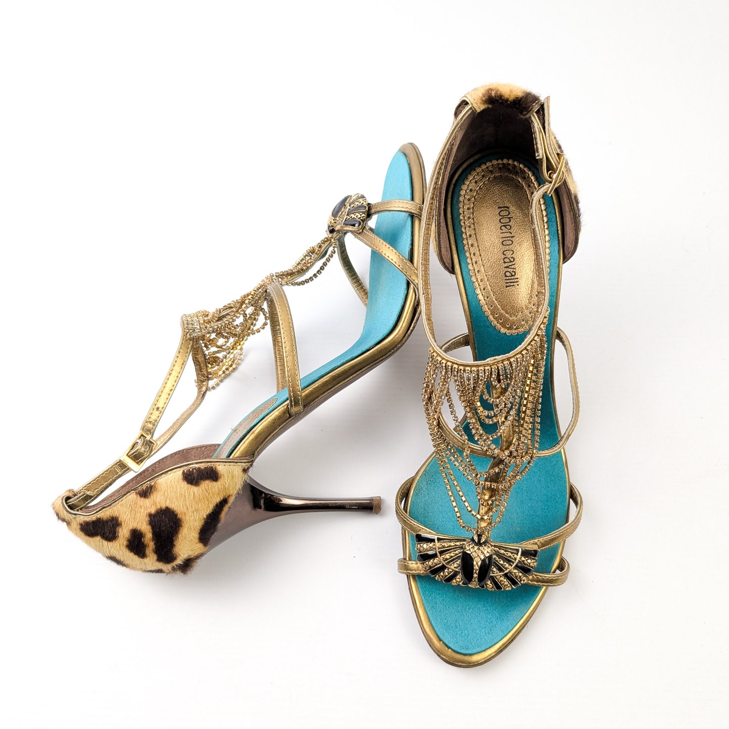 Roberto Cavalli jeweled sandals- EU38|UK5|US6