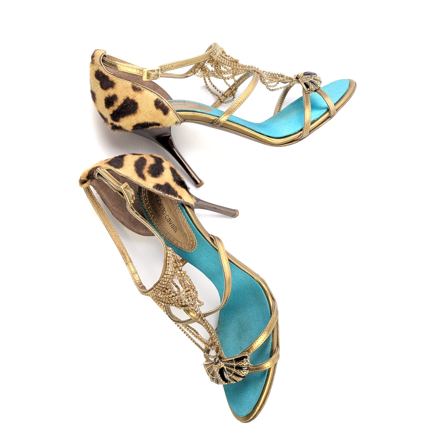 Roberto Cavalli jeweled sandals- EU38|UK5|US6